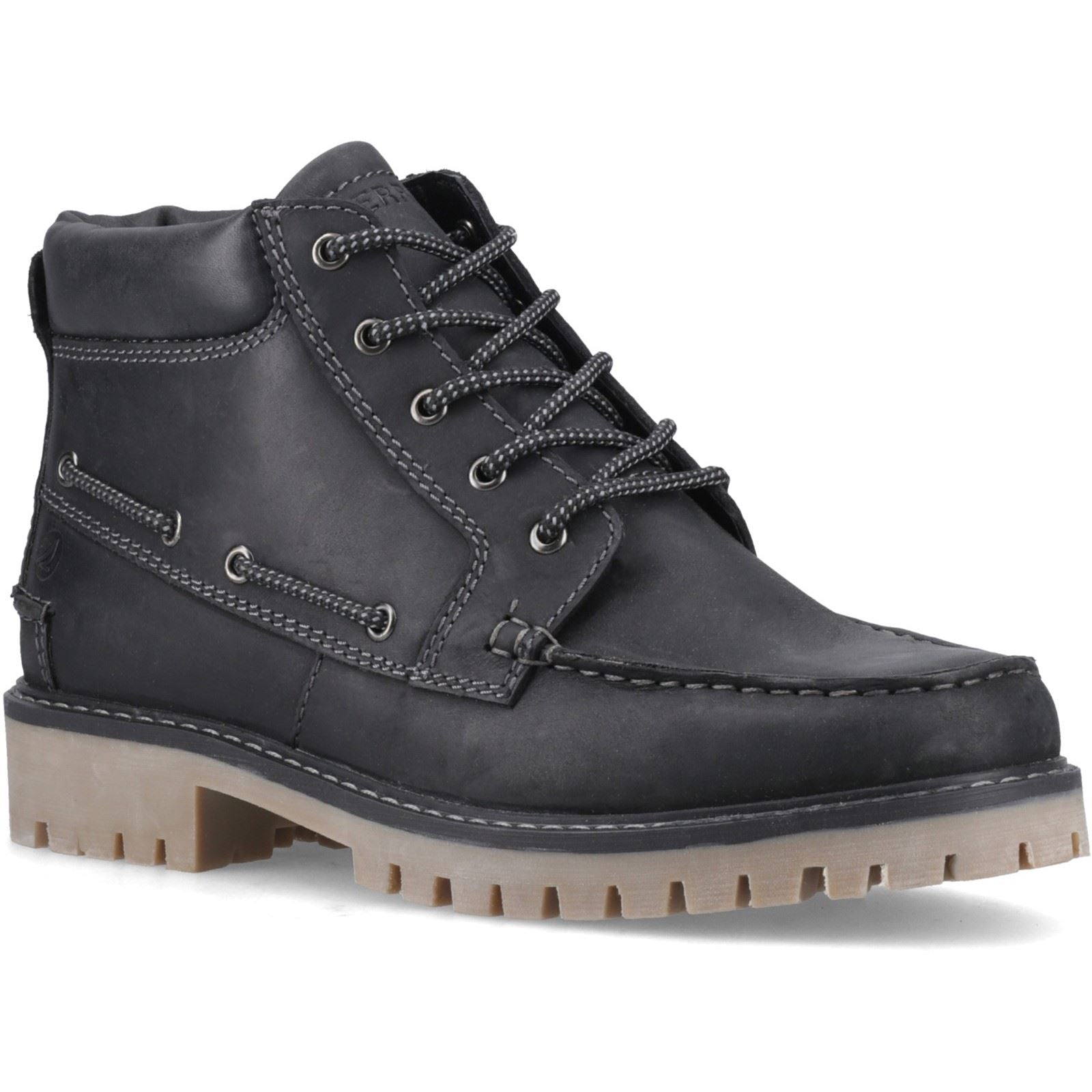 Sperry Baltimore Bottines En Cuir Pour Hommes Noires