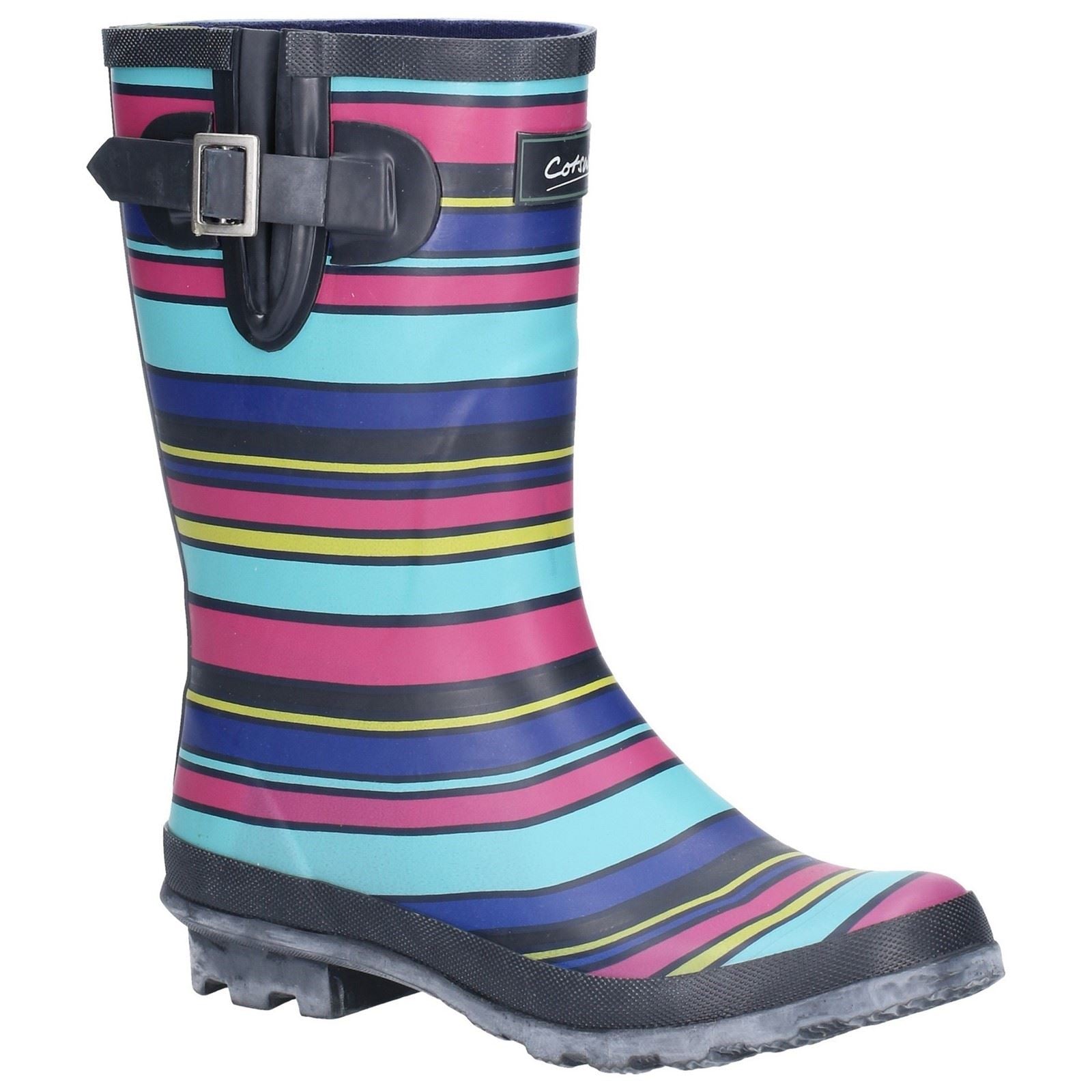 Cotswold Paxford Bottes En Caoutchouc À Rayures Multicolores Pour Femmes