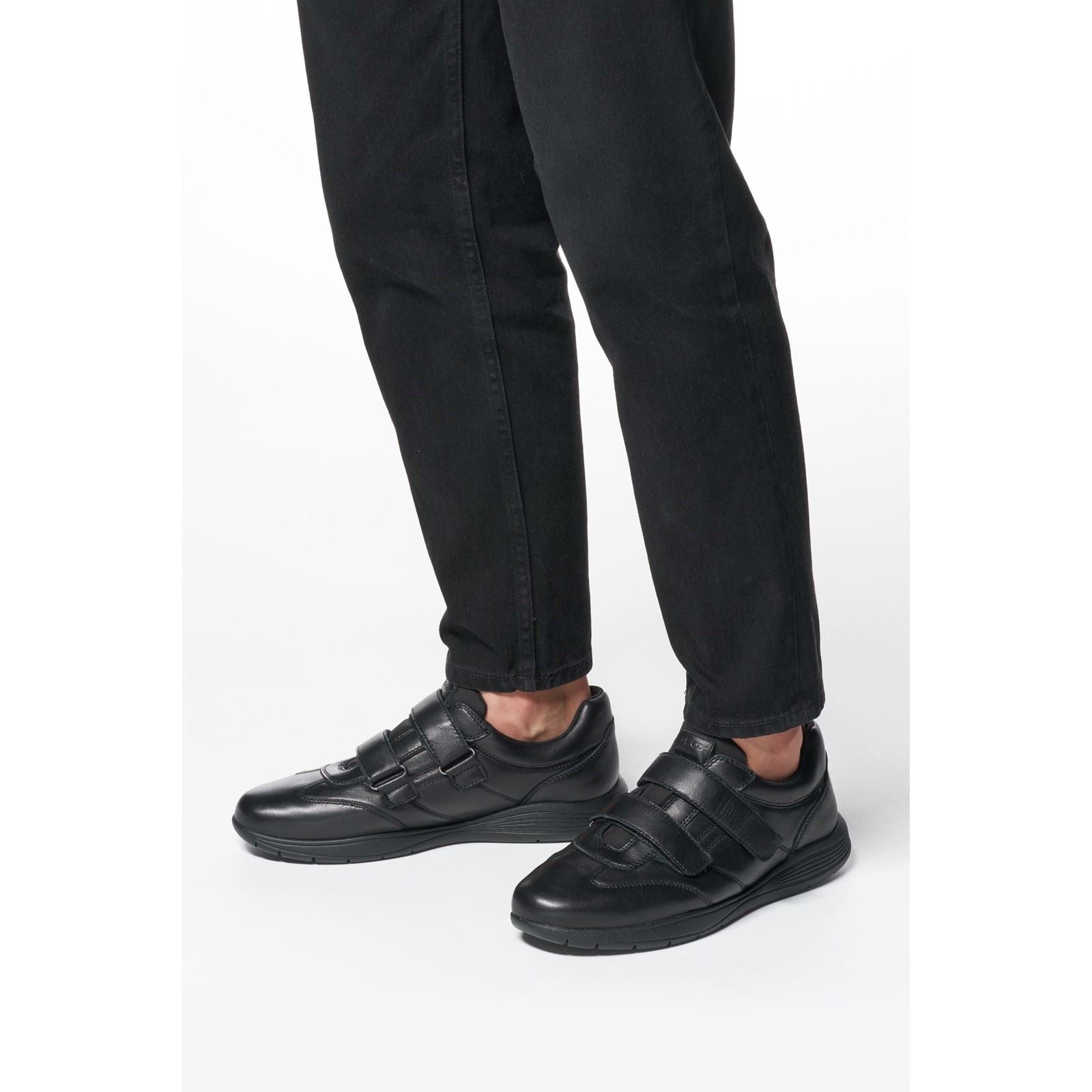 Geox U Renan B Baskets Navies/Grey Pour Hommes Suede
