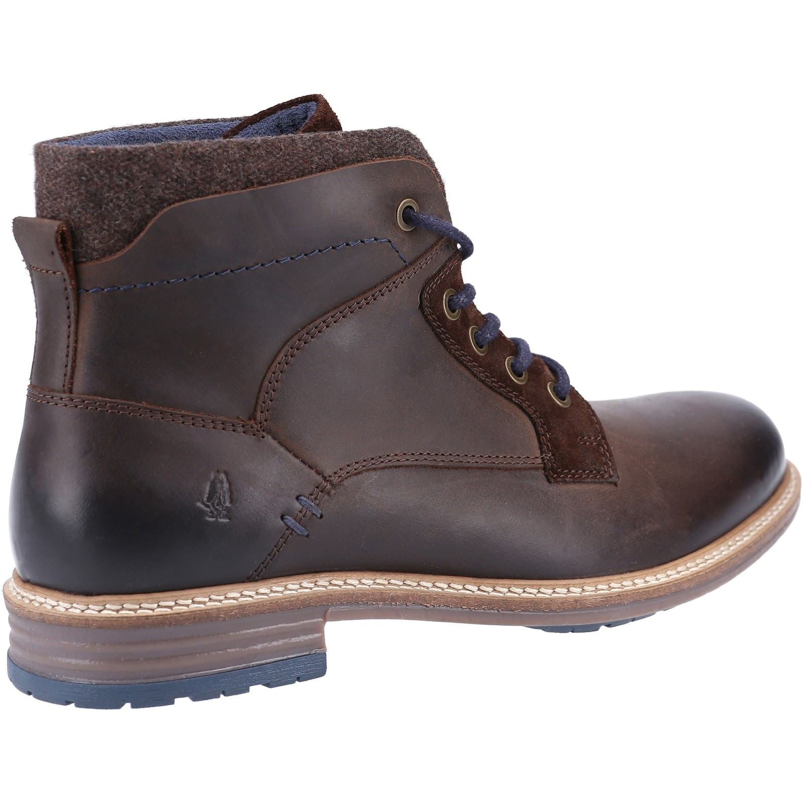 Hush Puppies Joel Bottes En Cuir Marron Pour Hommes