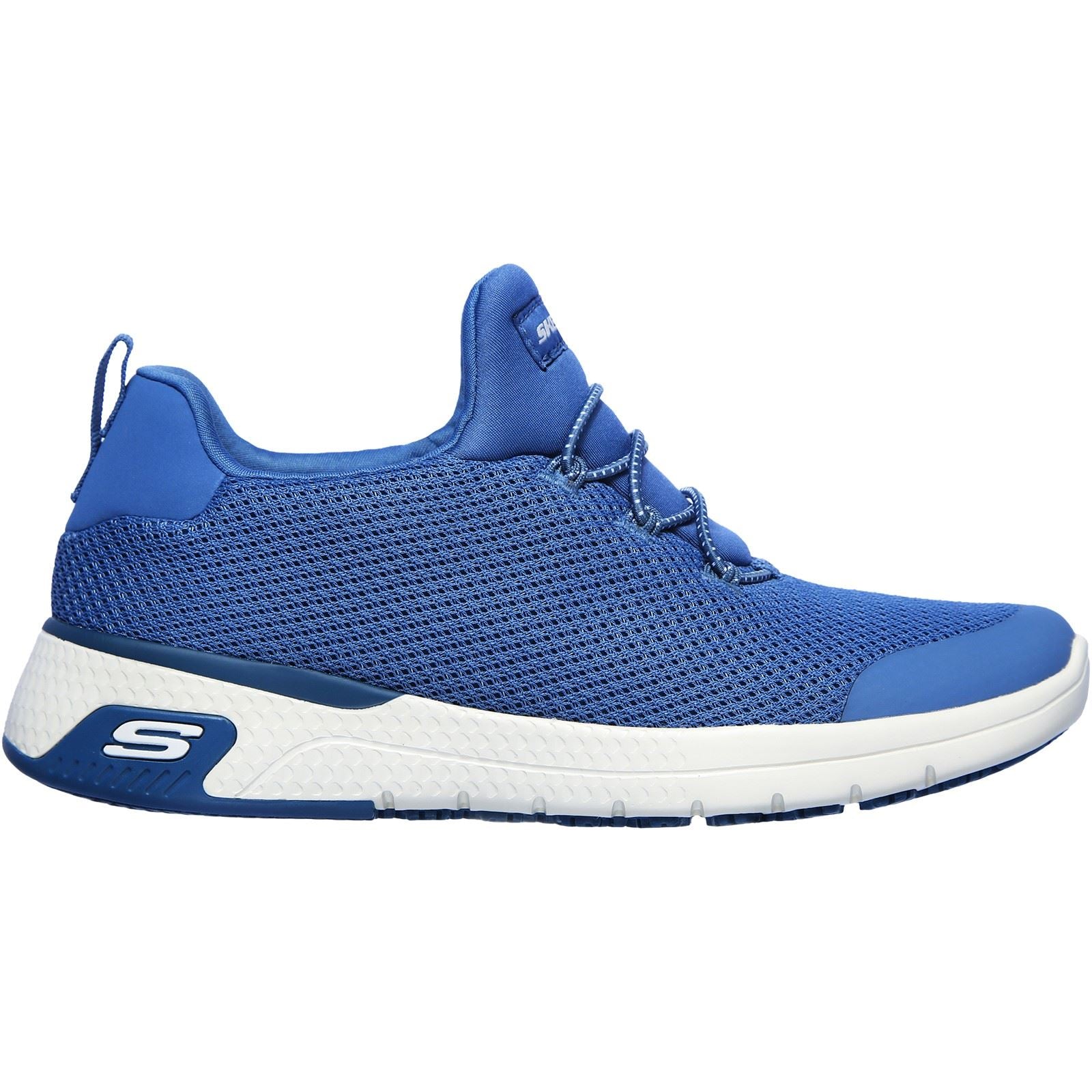 Skechers Workwear Marsing - Waiola SR Baskets Pour Femmes En Maille Bleue