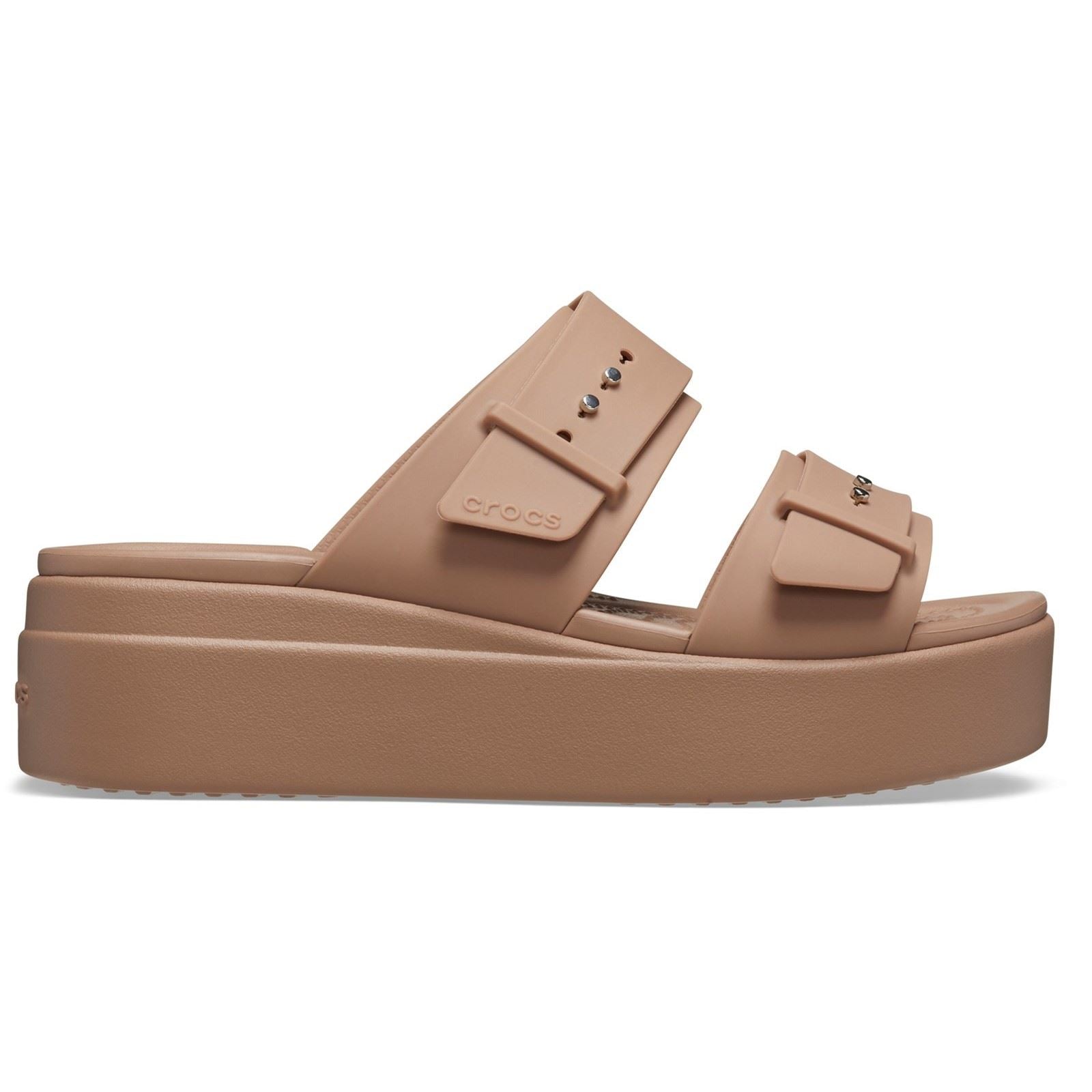 Crocs Brooklyn Crocs Brooklyn Sandales latte pour femme en thermoplastique
