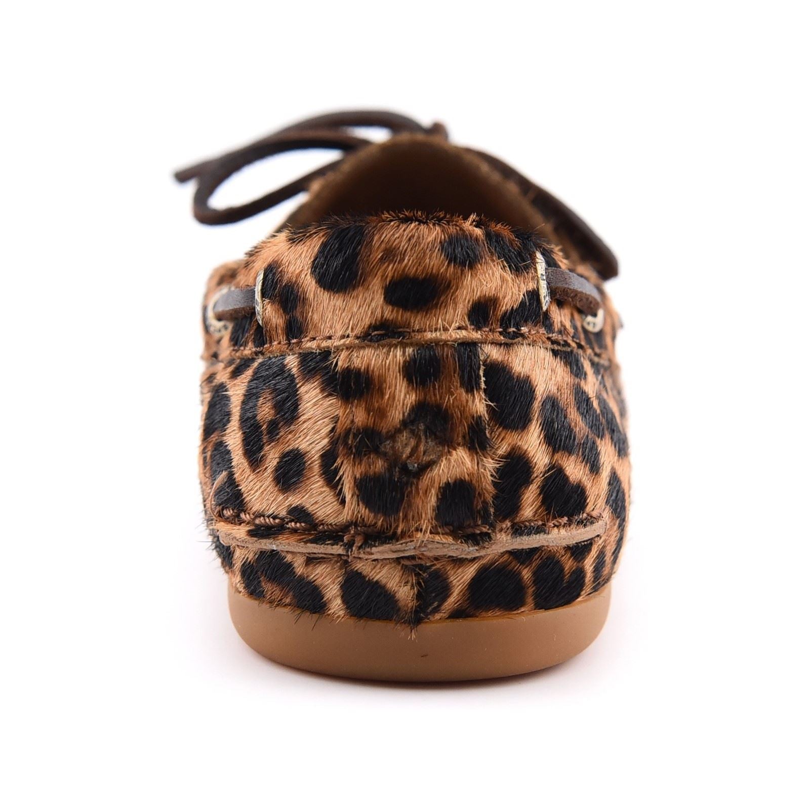 Sperry Slimboat Chaussures Bateau En Cuir Pour Femme Léopard