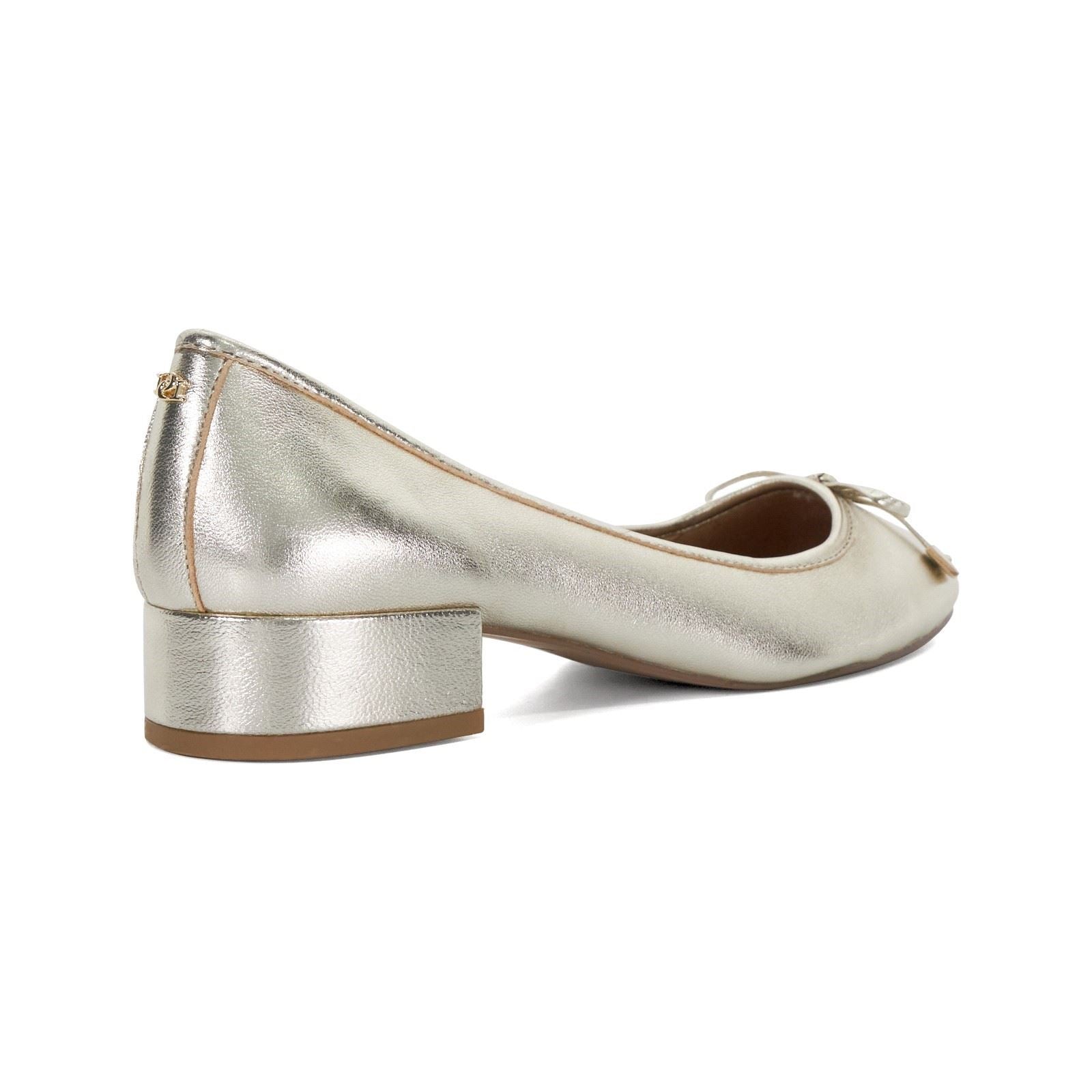 Dune Hollies Talons En Cuir Pour Femmes Dorés