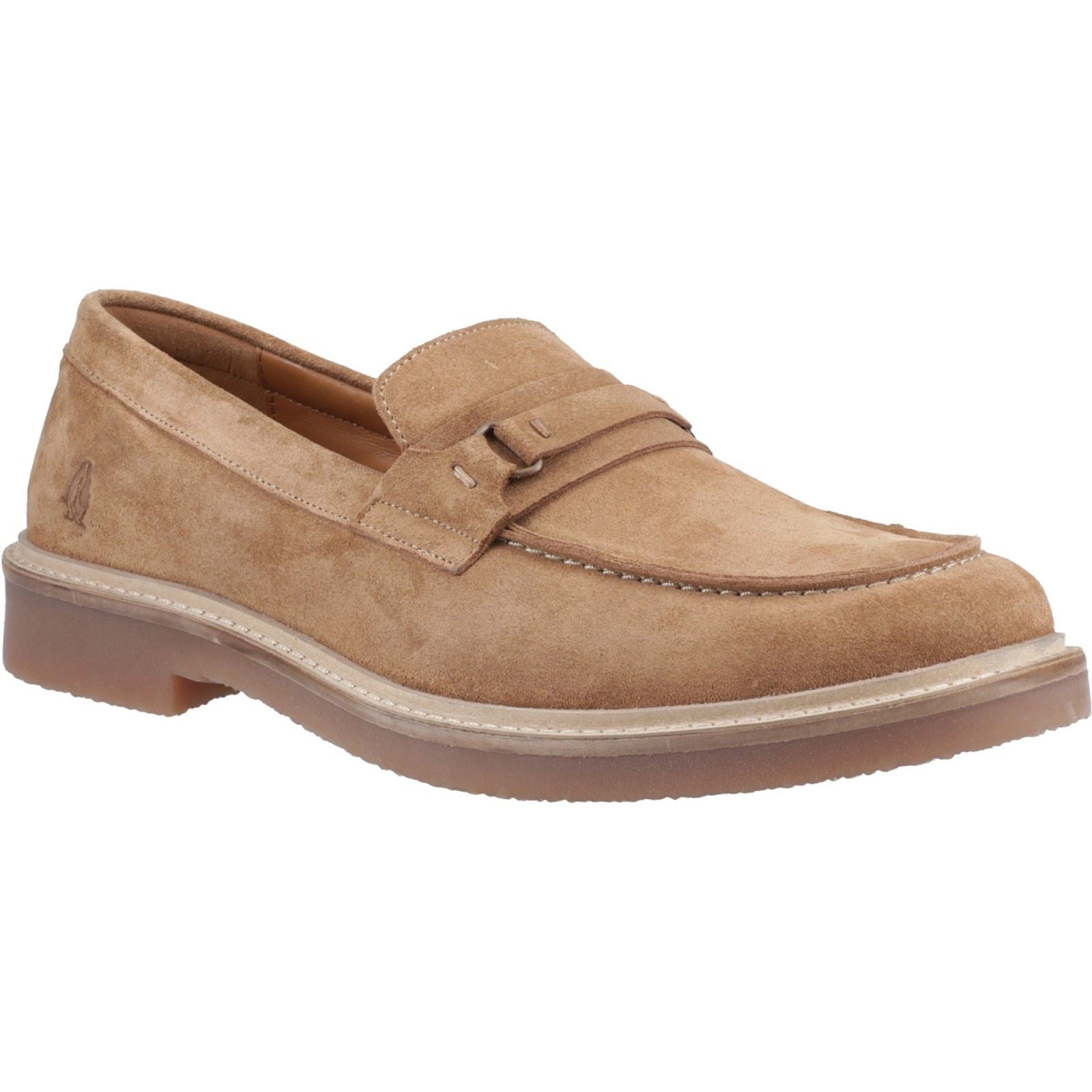 Hush Puppies Gryffin Mocassins Pour Hommes En Cuir Couleur Fauve