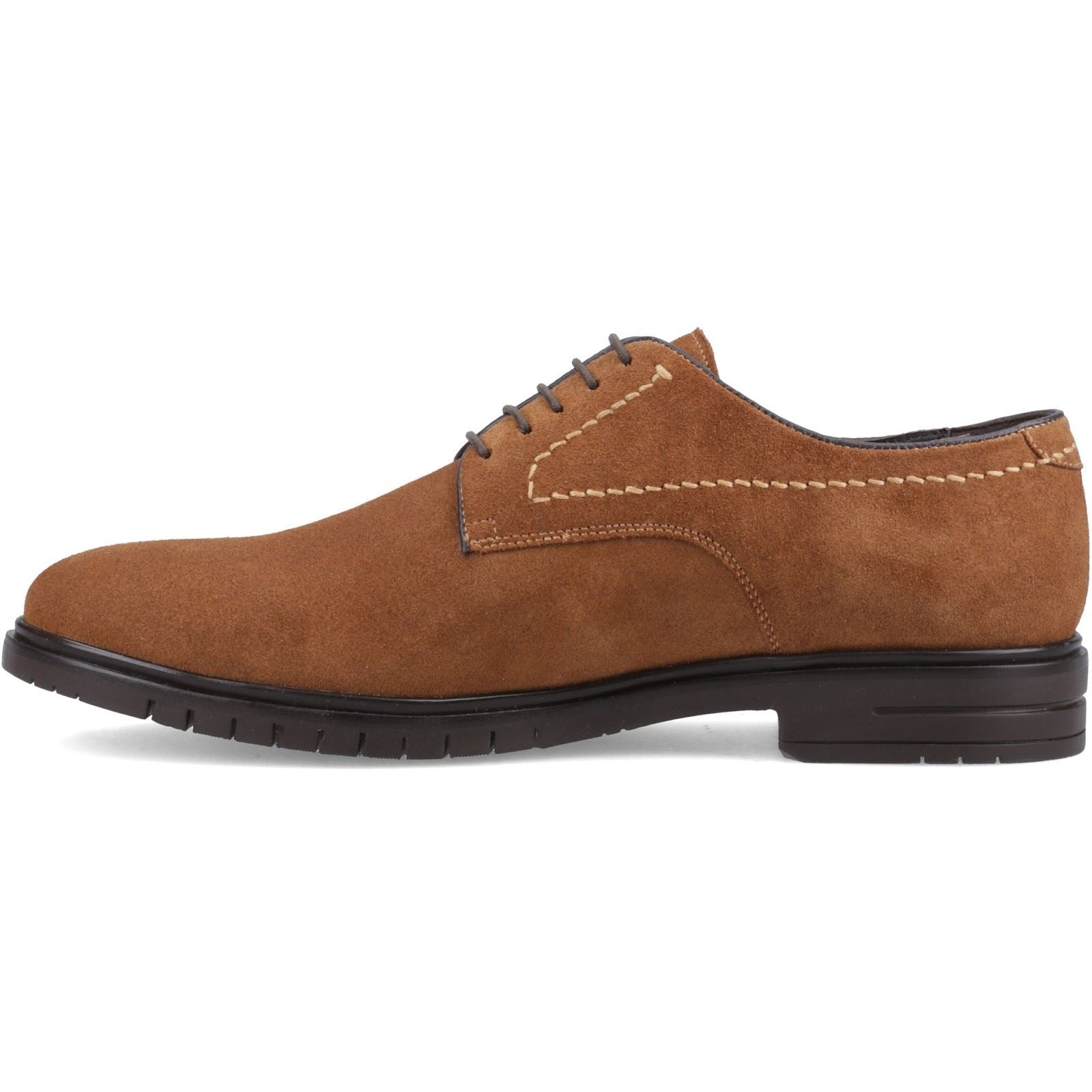 Hush Puppies Sterling Suede Chaussures En Cuir Pour Hommes À Lacets Tan