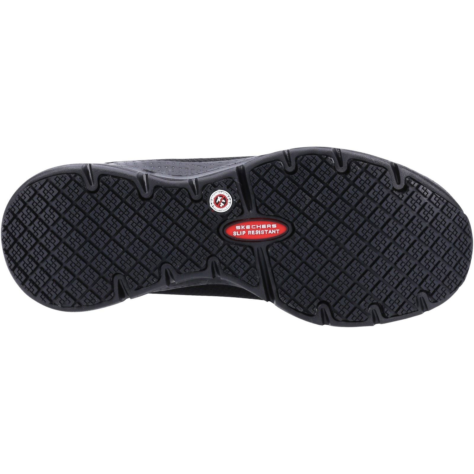 Skechers Workwear Arch Fit Sr Baskets De Sécurité Noires En Polyester Pour Femmes