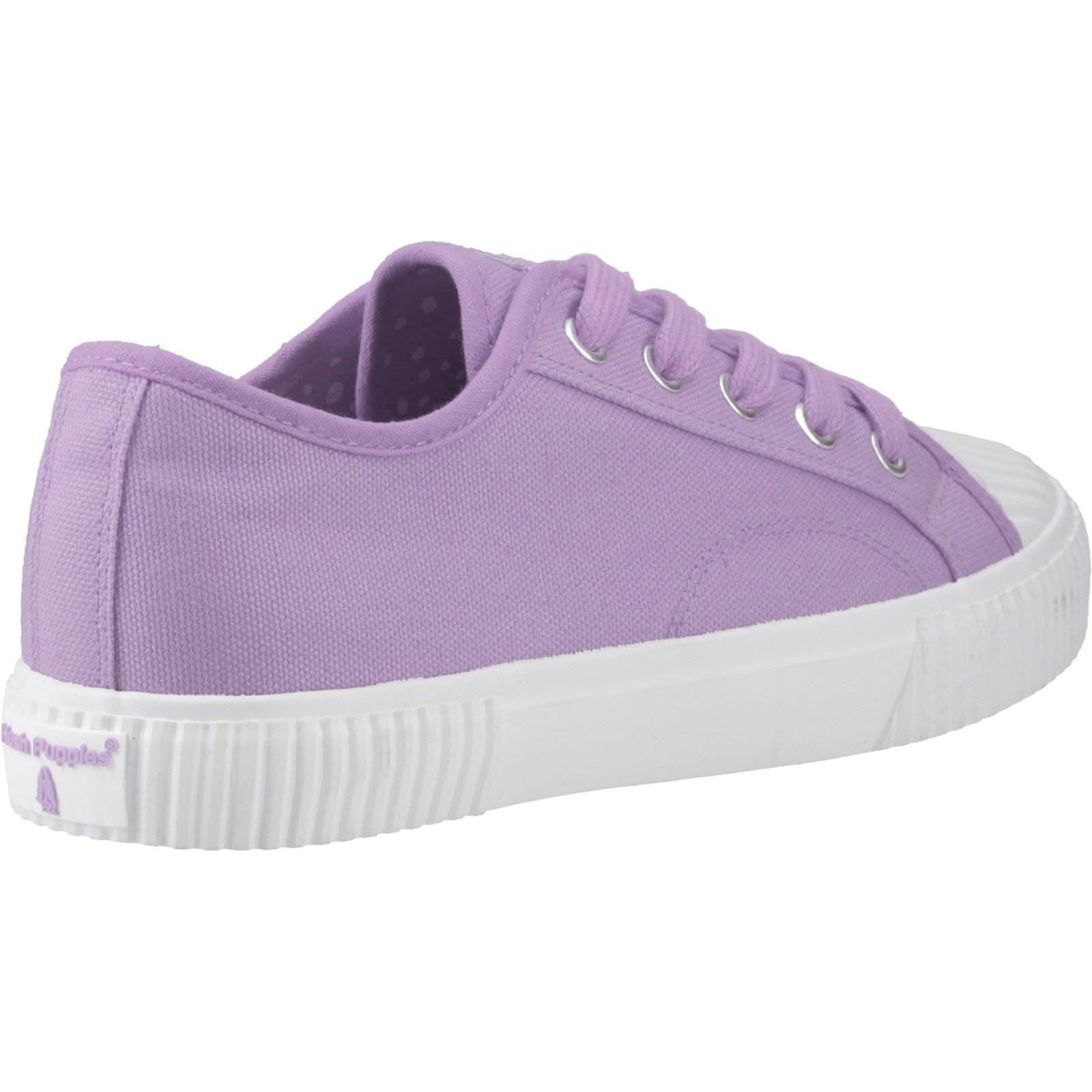 Hush Puppies Freya Canvas Chaussures De Sport Lilas Pour Femmes En Textile