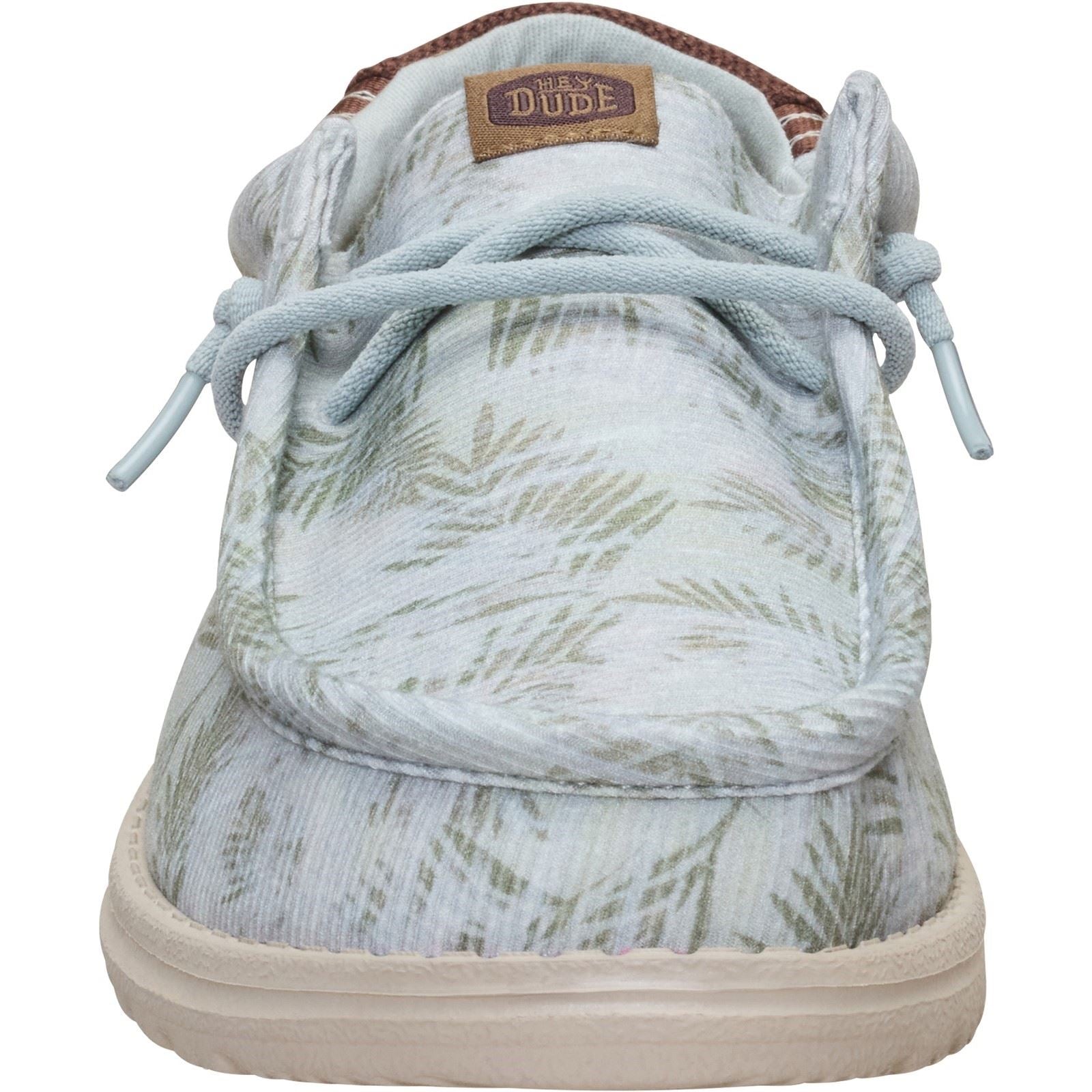 HEYDUDE Wally Washed Mocassins En Textile Pour Homme Couleur Vert Portuaire/Multi