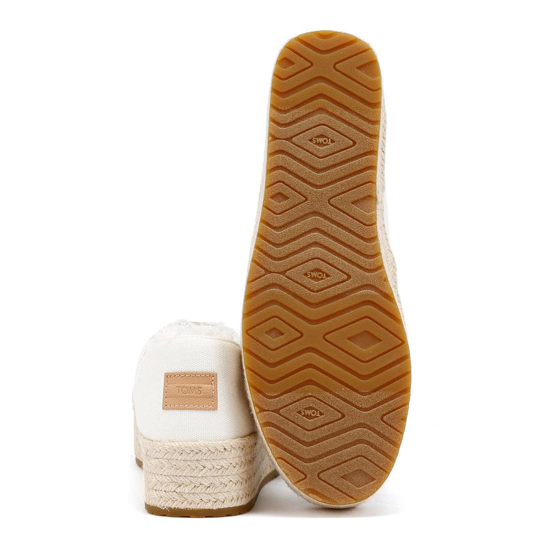 TOMS Valencia Espadrilles Blanches Pour Femme En Toile