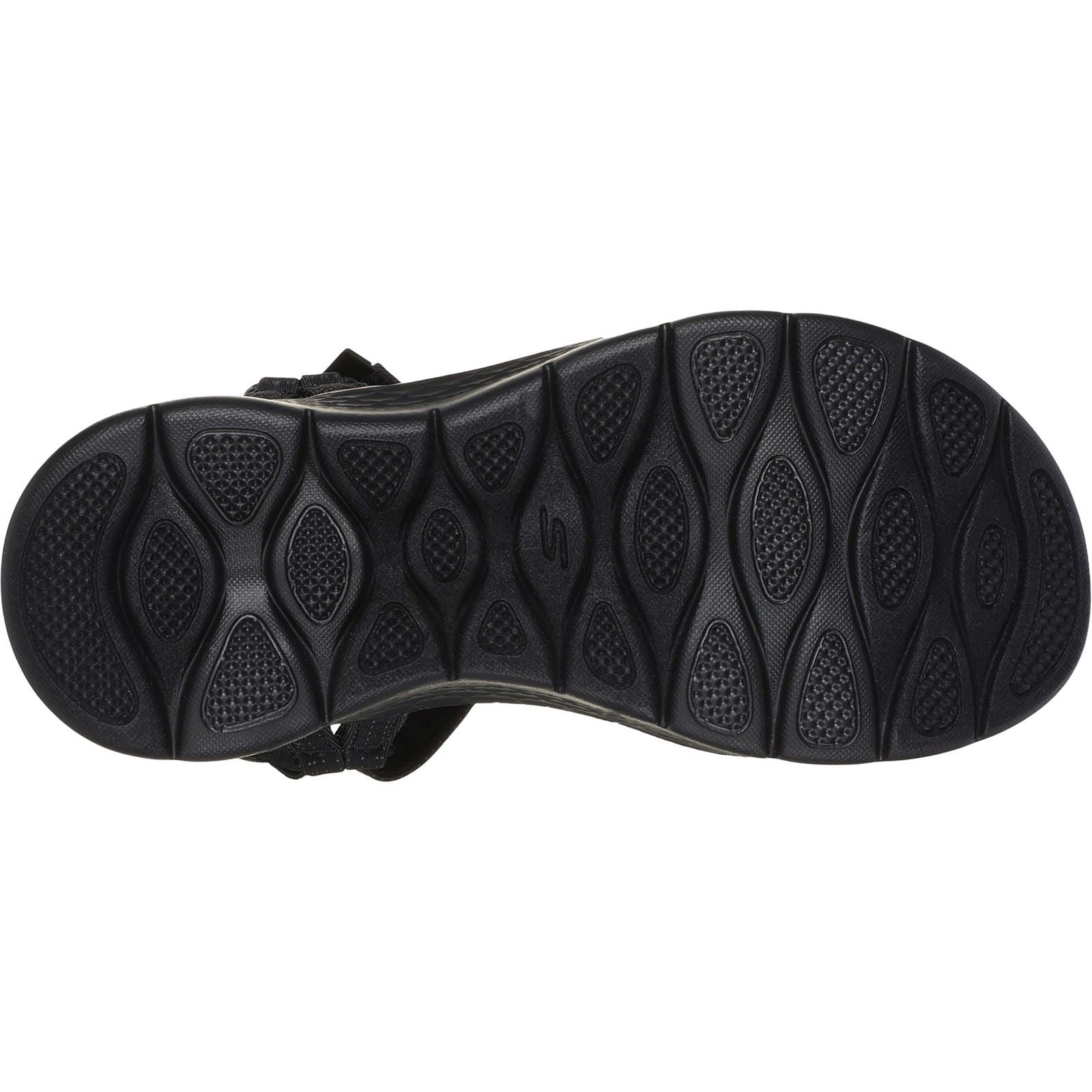 Skechers GO WALK Flex Sublime Sandales Noires Pour Femmes En Polyester
