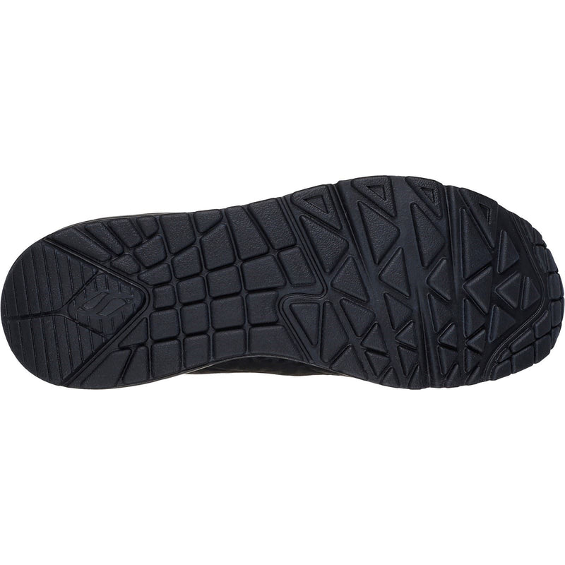 Skechers Uno Kat-Neato Baskets Noires Pour Femmes En Matière Synthétique