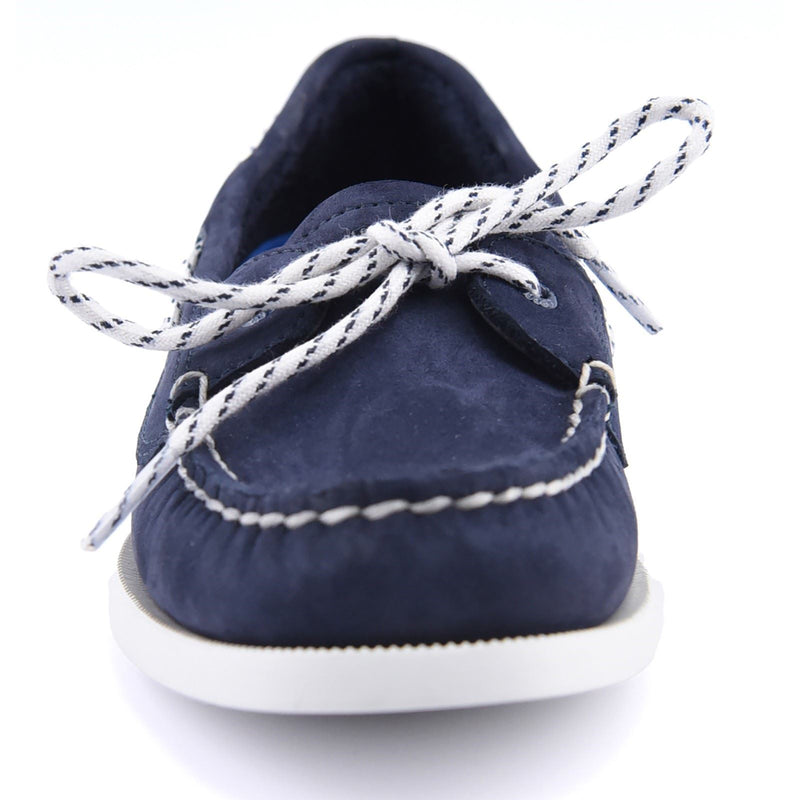 Sperry Authentic 1 Eye Chaussures Bateau En Cuir Pour Femmes En Bleu Marine