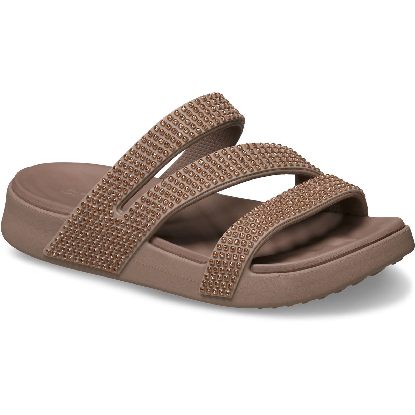Crocs Getaway Strappy Sandales Latte Eva Pour Femmes