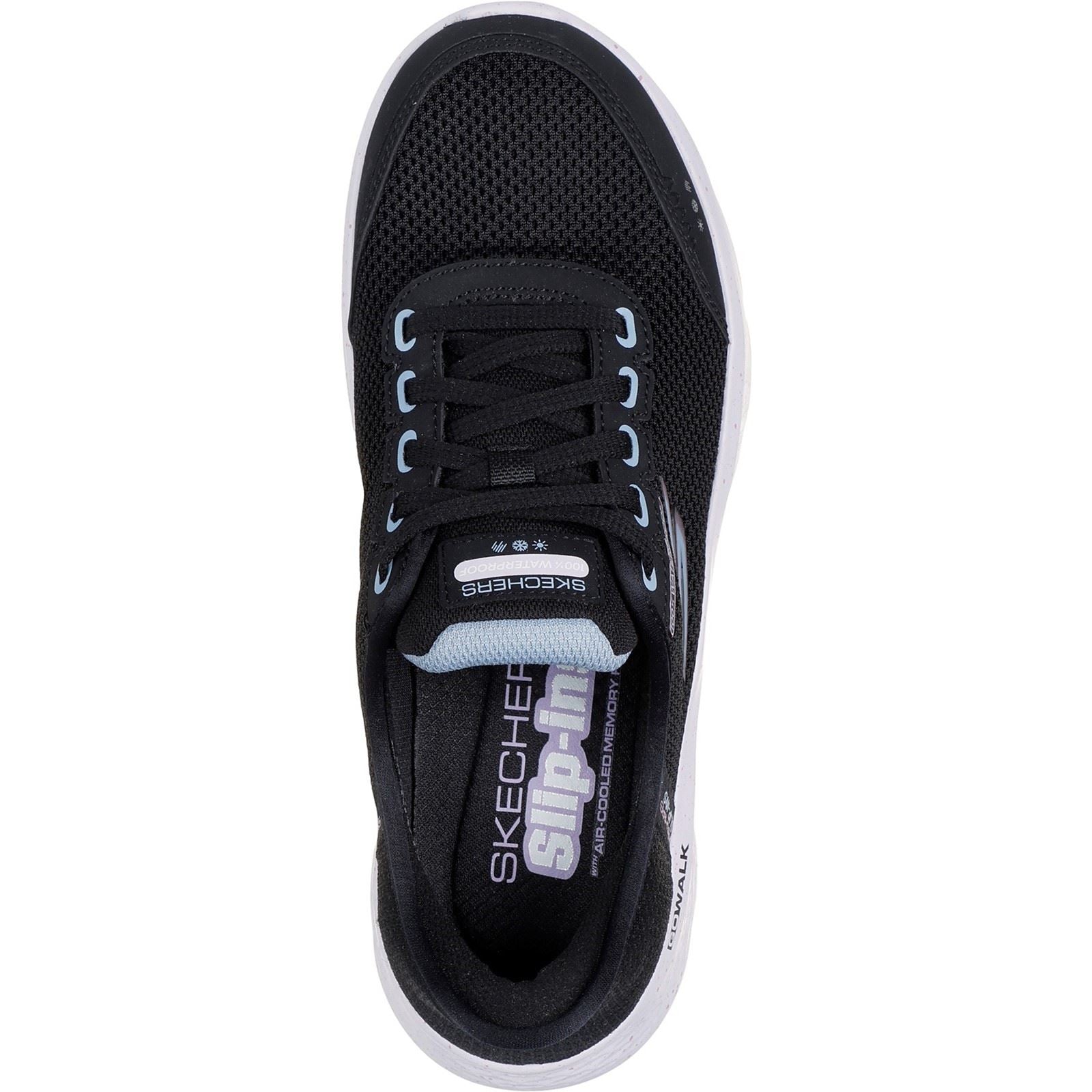 Skechers Go Walk Flex Clear Creek Baskets Pour Femmes En Textile Noir/Mauve