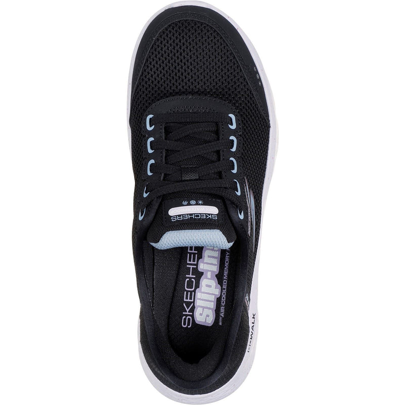 Skechers Go Walk Flex Clear Creek Baskets Pour Femmes En Textile Noir/Mauve