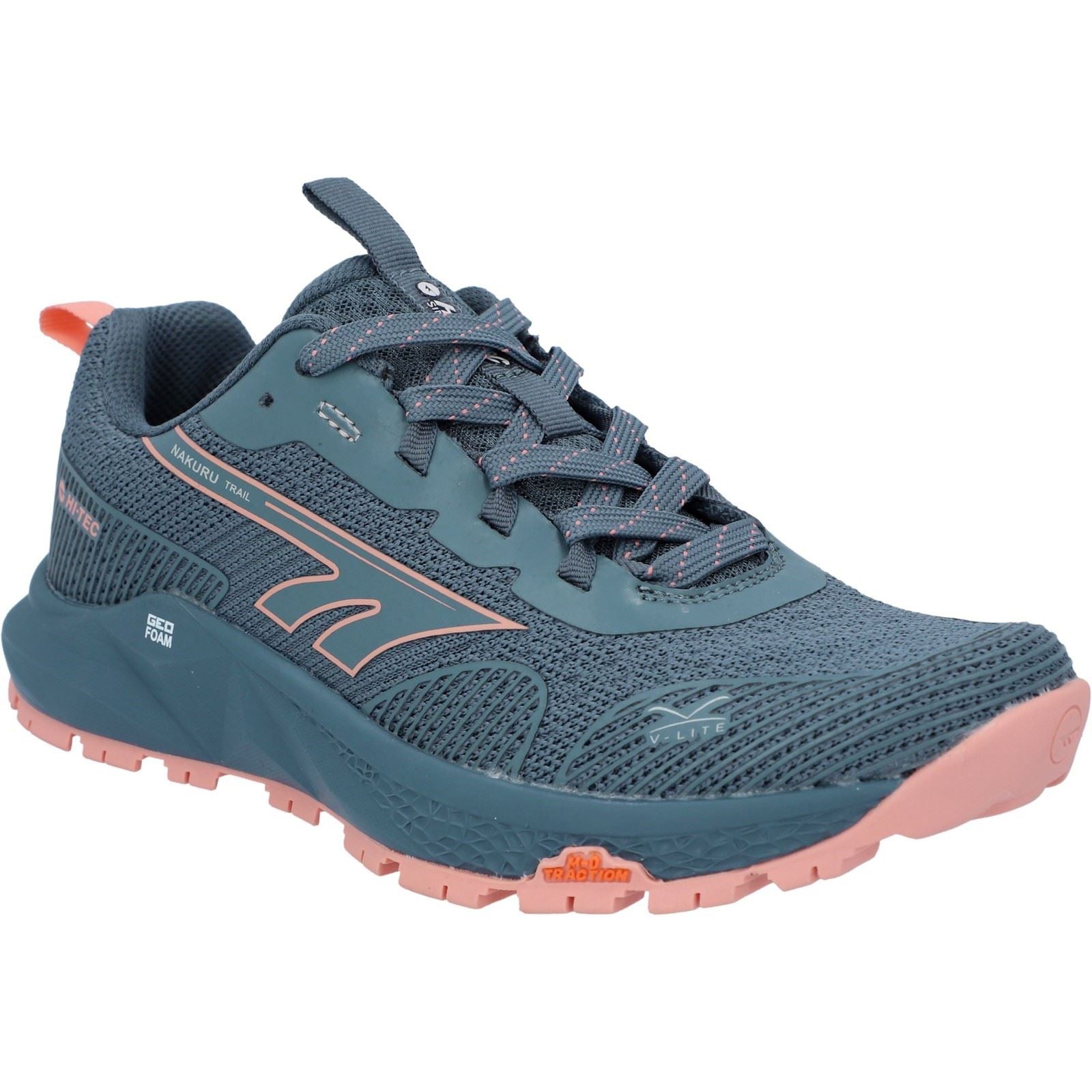 Hi-Tec Geo Nakuru Chaussures De Randonnée En Polyester Pour Femme Flintstone/coral