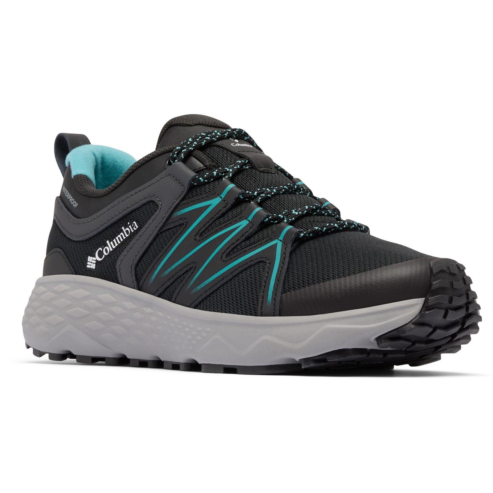 Columbia Peakfreak Roam Waterproof Bottes De Randonnée Noires/Bleues En Polyester Pour Femmes