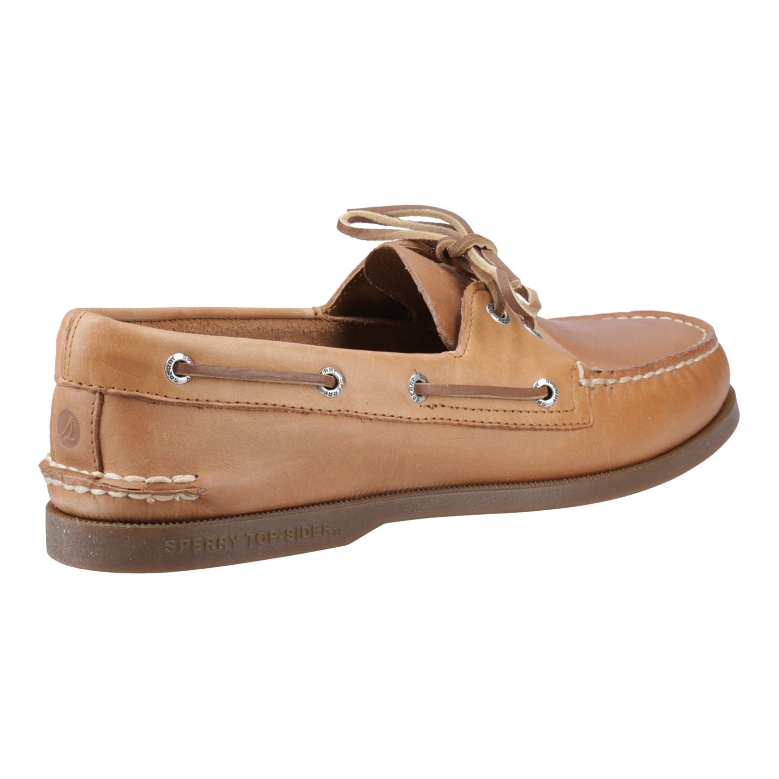Sperry Authentic 2 Eye Chaussures Bateau Pour Homme En Cuir Couleur Noix De Muscade