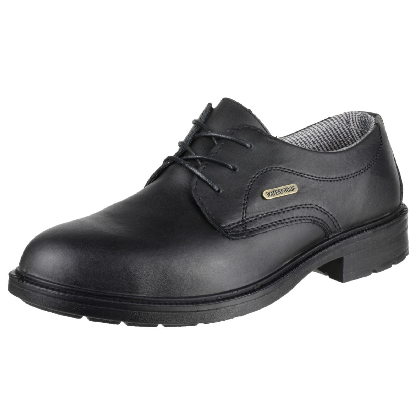 Amblers Safety  Chaussures De Sécurité En Cuir Noir Fs62