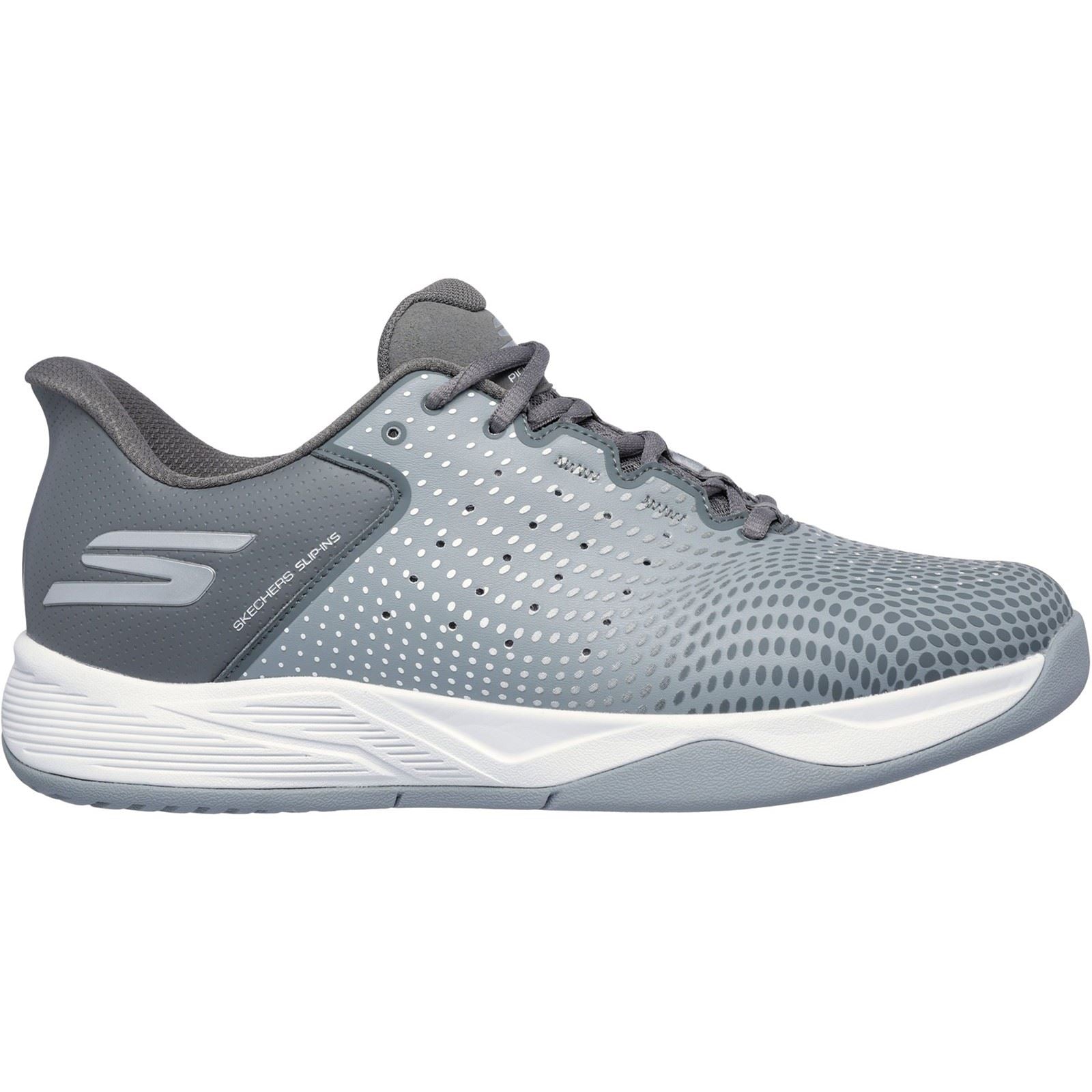 Skechers Performance Slip-ins Relaxed Fit Viper Court Reload Chaussures De Sport Pour Hommes En Polyuréthane Gris/charbon De Bois