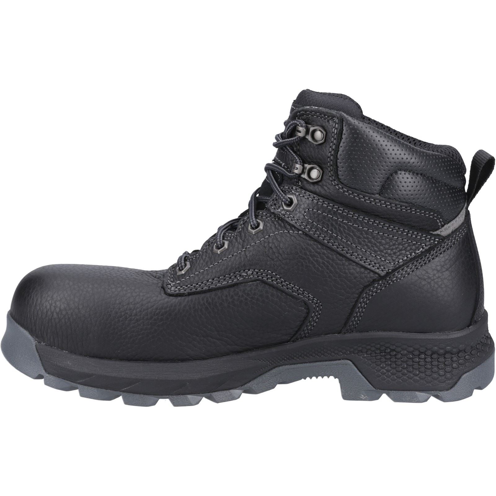 Timberland Pro Bottes De Sécurité En Cuir Noir Titan De Six Pouces