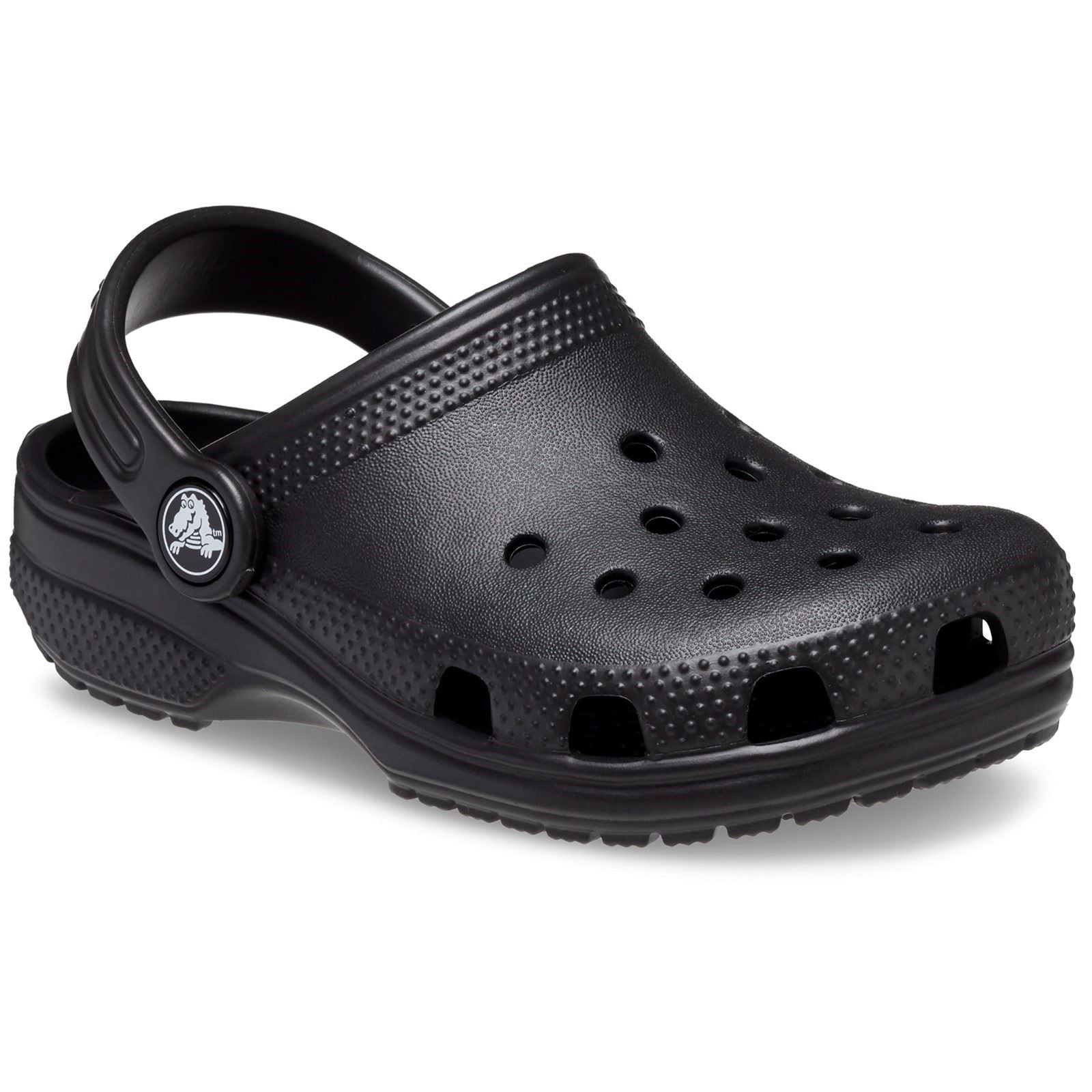 Crocs Toddler Classic Loafers En Caoutchouc Croslite Noir