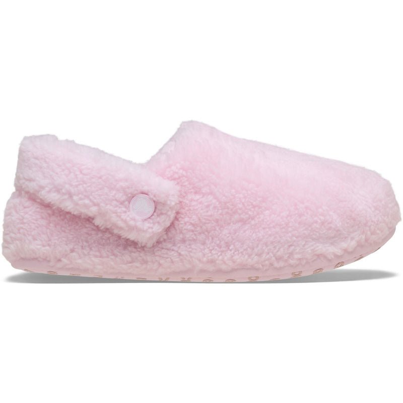 Crocs Classic Cozzzy Pantoufles En Lait Rose En Polyester Pour Femmes
