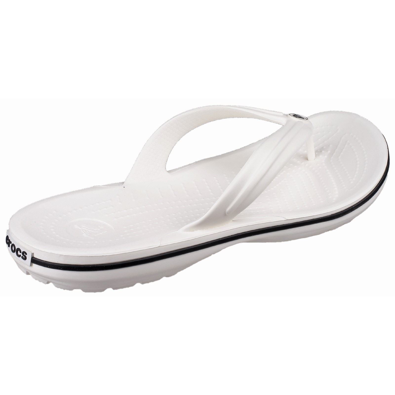 Crocs Crocband Flip croslite caoutchouc blanc pantoufles