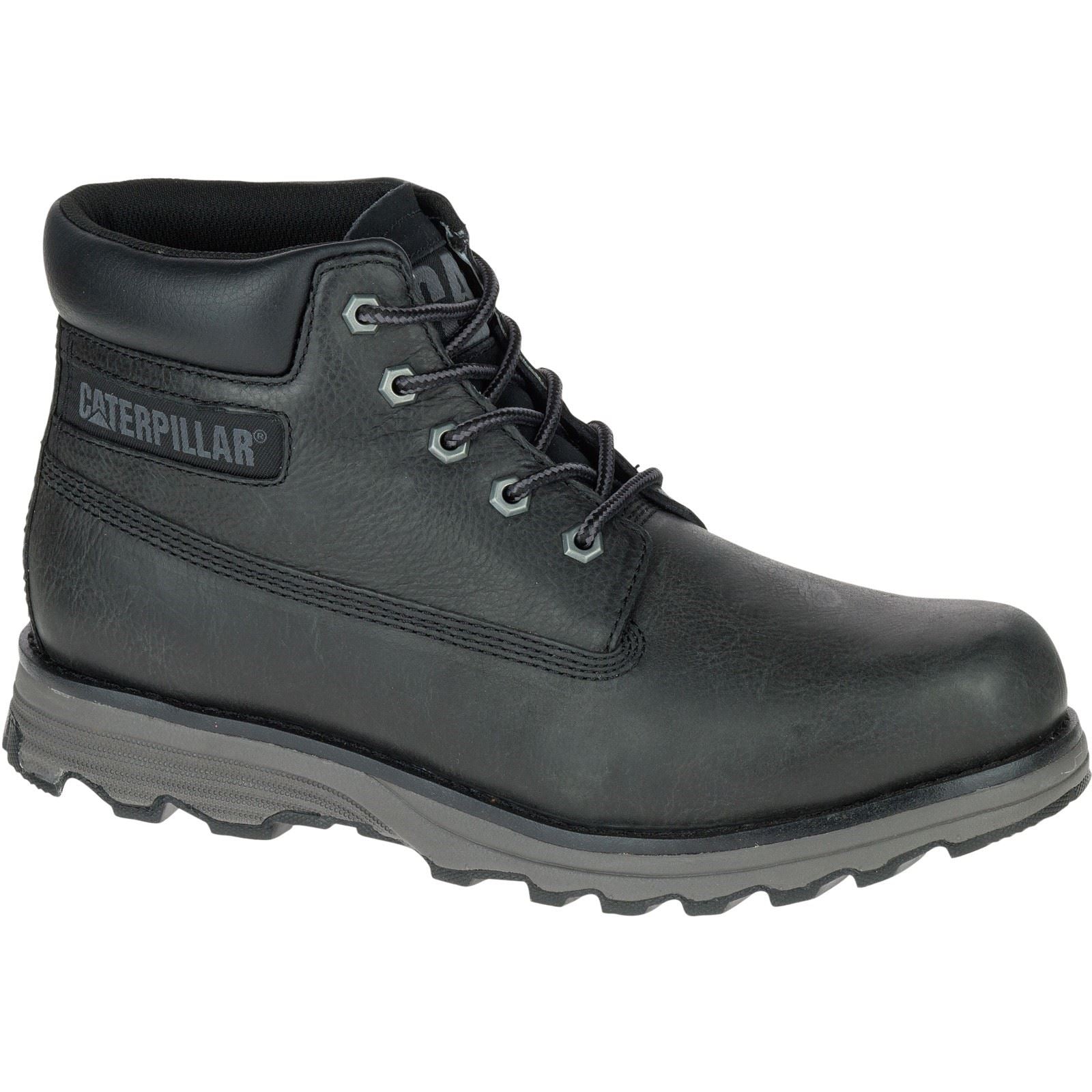 Caterpillar Founder Bottines Noires Pour Hommes En Cuir Nubuck