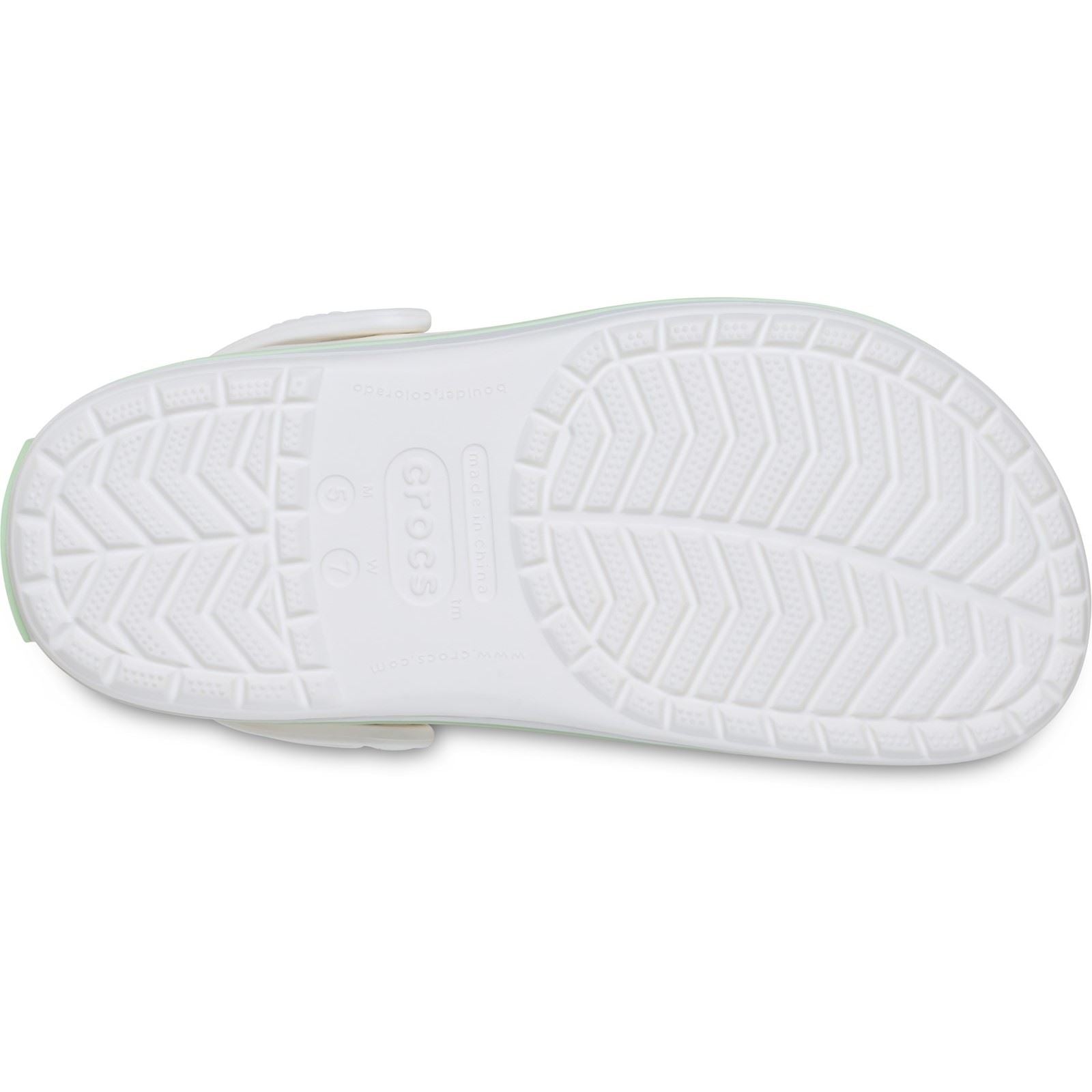 Crocs Crocband Sabots Eva Femme Blanc/Vert Serein