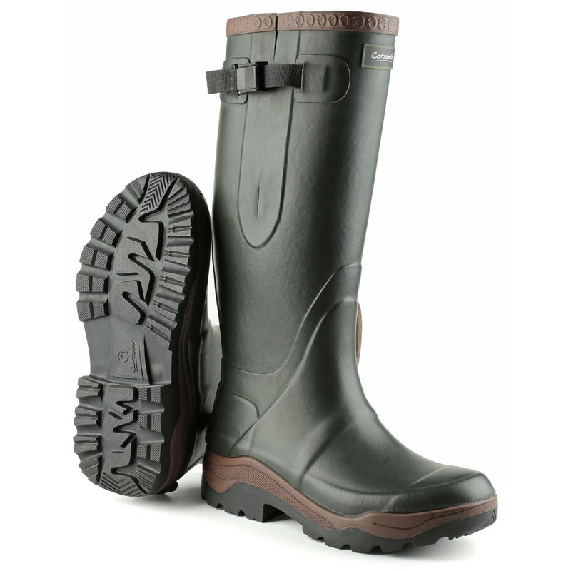 Cotswold Compass Bottes En Caoutchouc Vertes Wellington