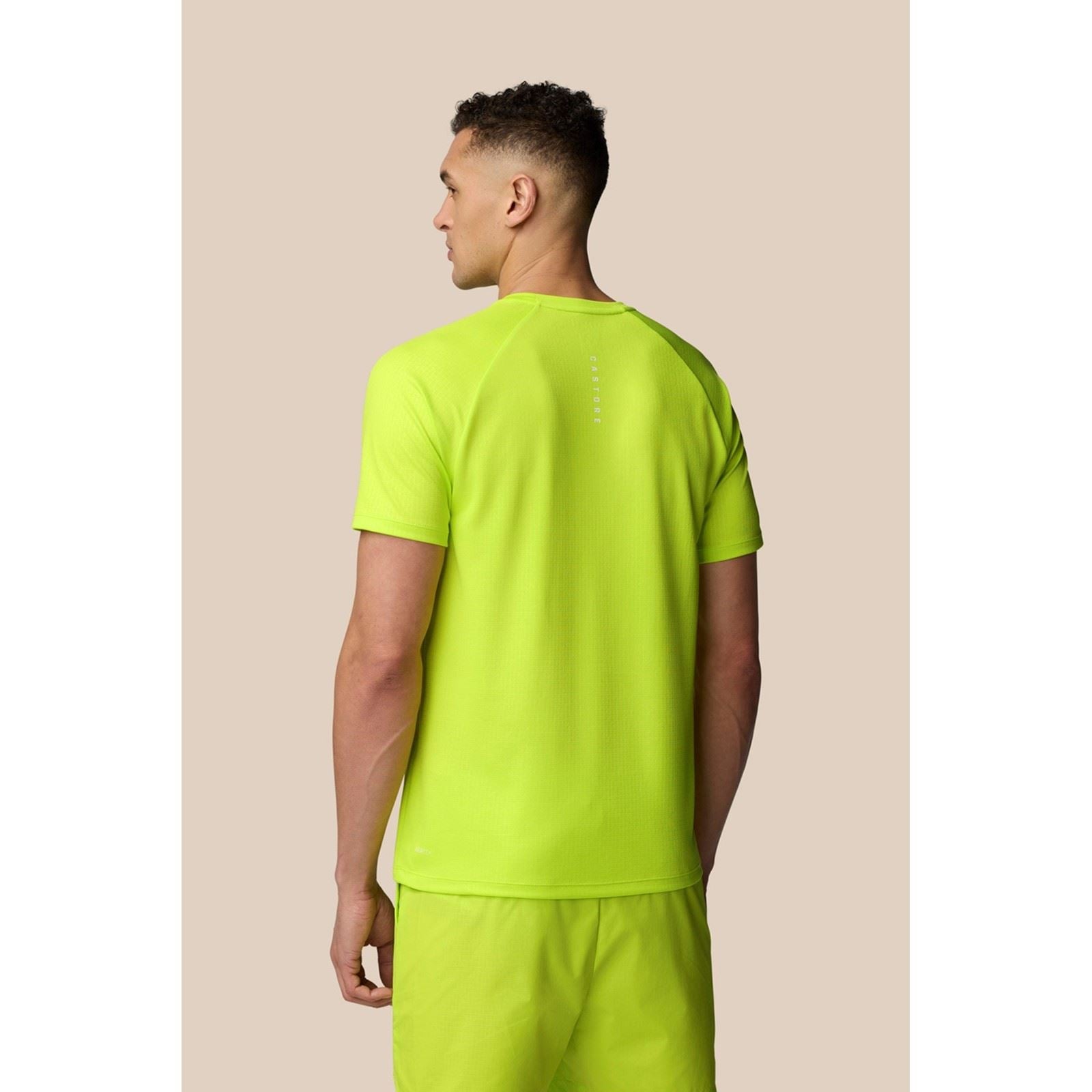 Castore Adapt T-Shirt De Sport Actifs Pour Hommes En Polyester Vert