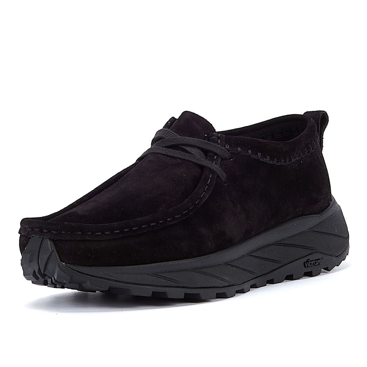 Clarks Originals Walla Eden Lo Mocassins Noirs En Daim Pour Homme