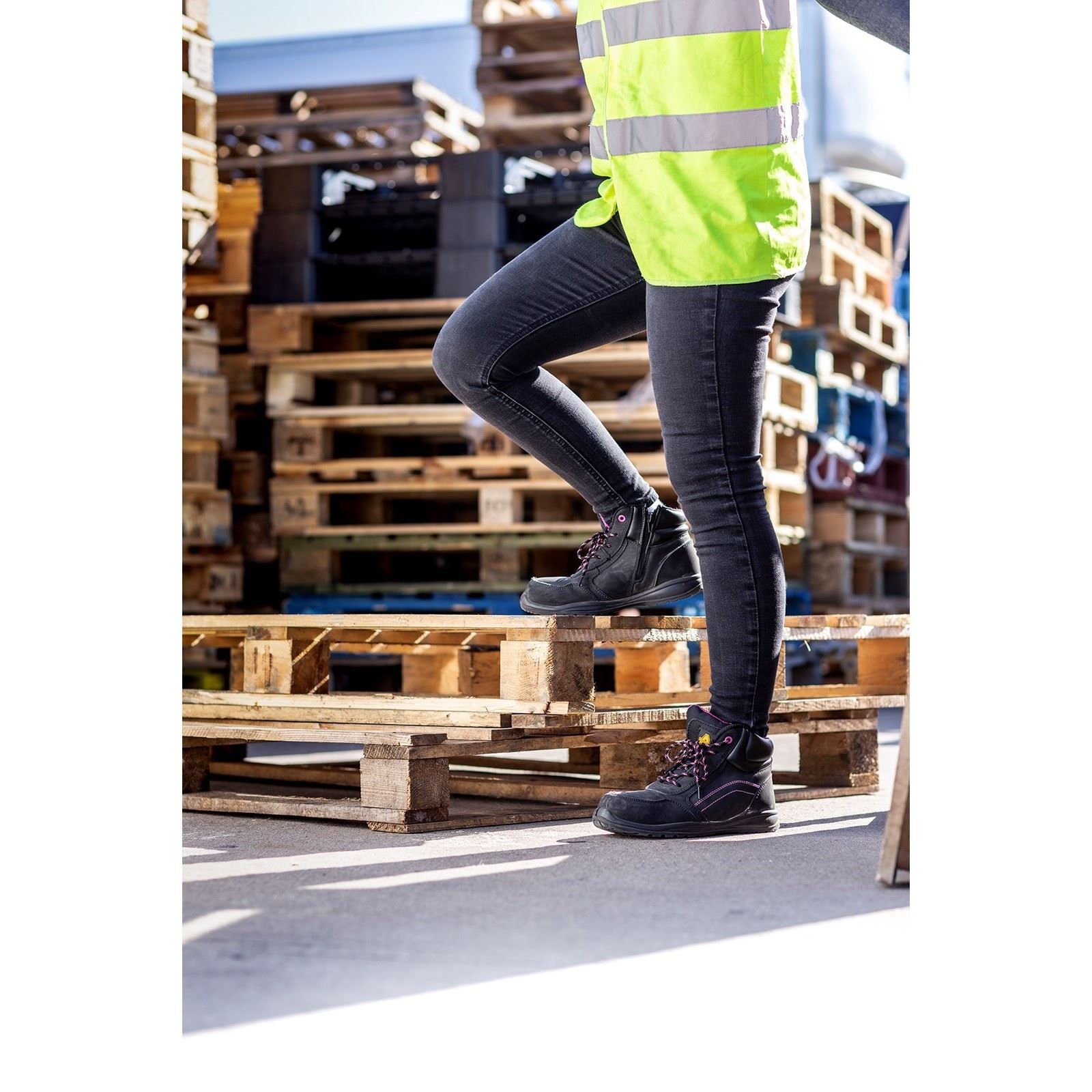 Amblers Safety  Bottes De Sécurité En Cuir Noir Pour Femmes Lydia Action As601