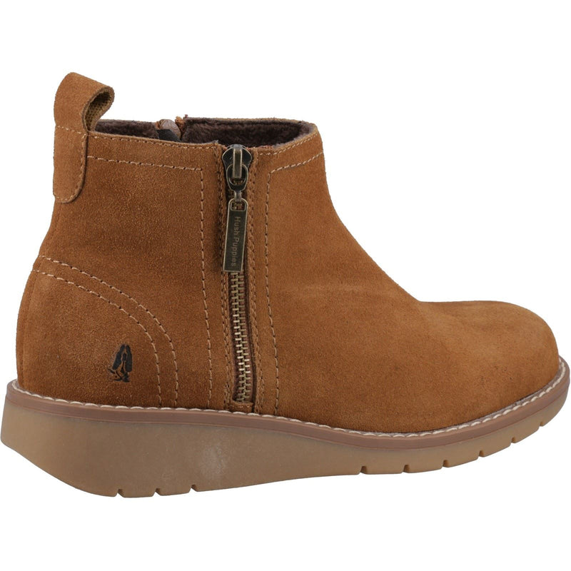 Hush Puppies Libby Bottes En Daim Pour Femme En Couleur Beige