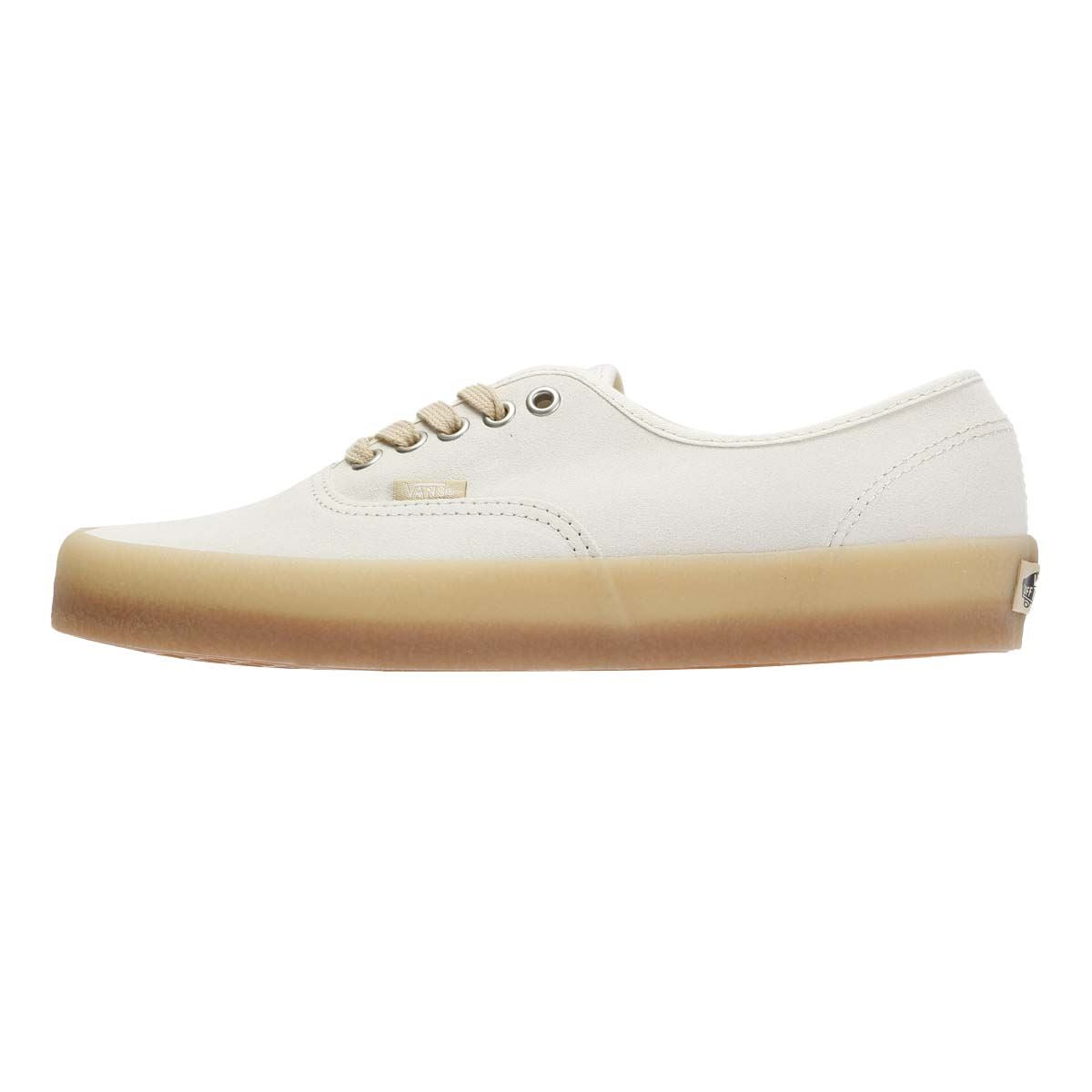 Vans Authentic Crepe Baskets Blanches En Cuir Pour Hommes