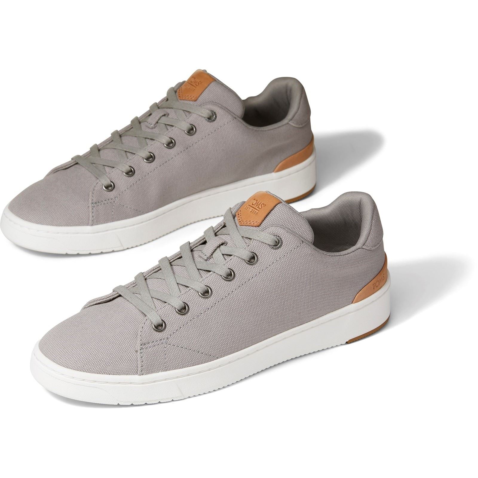 TOMS Travel Lite 2.0 Low Baskets Grises Pour Hommes En Coton À 100%