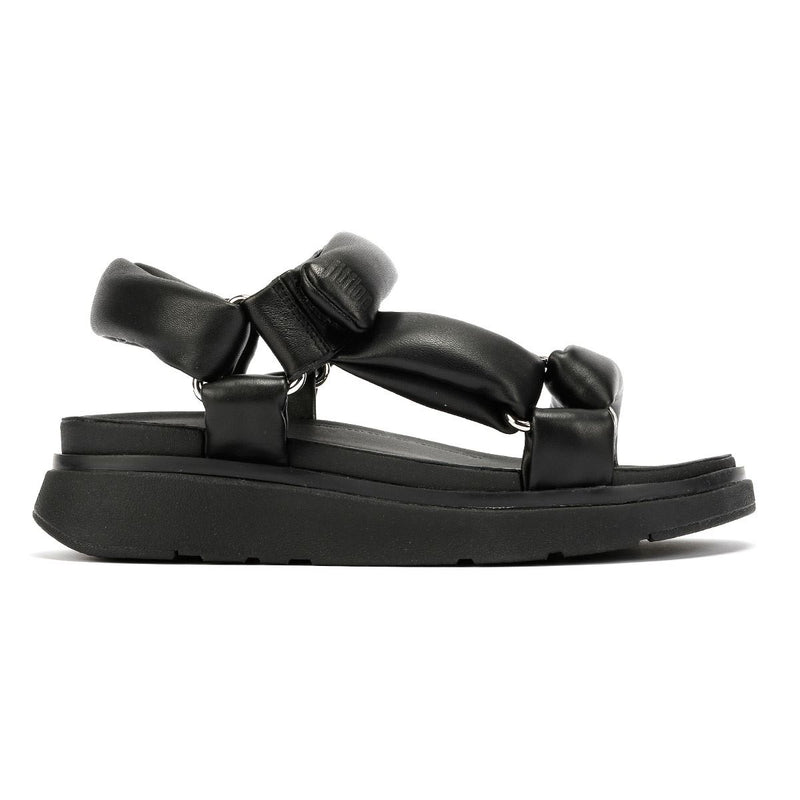 FitFlop Gen-FF Soft Sandales Noires Pour Femmes En Cuir