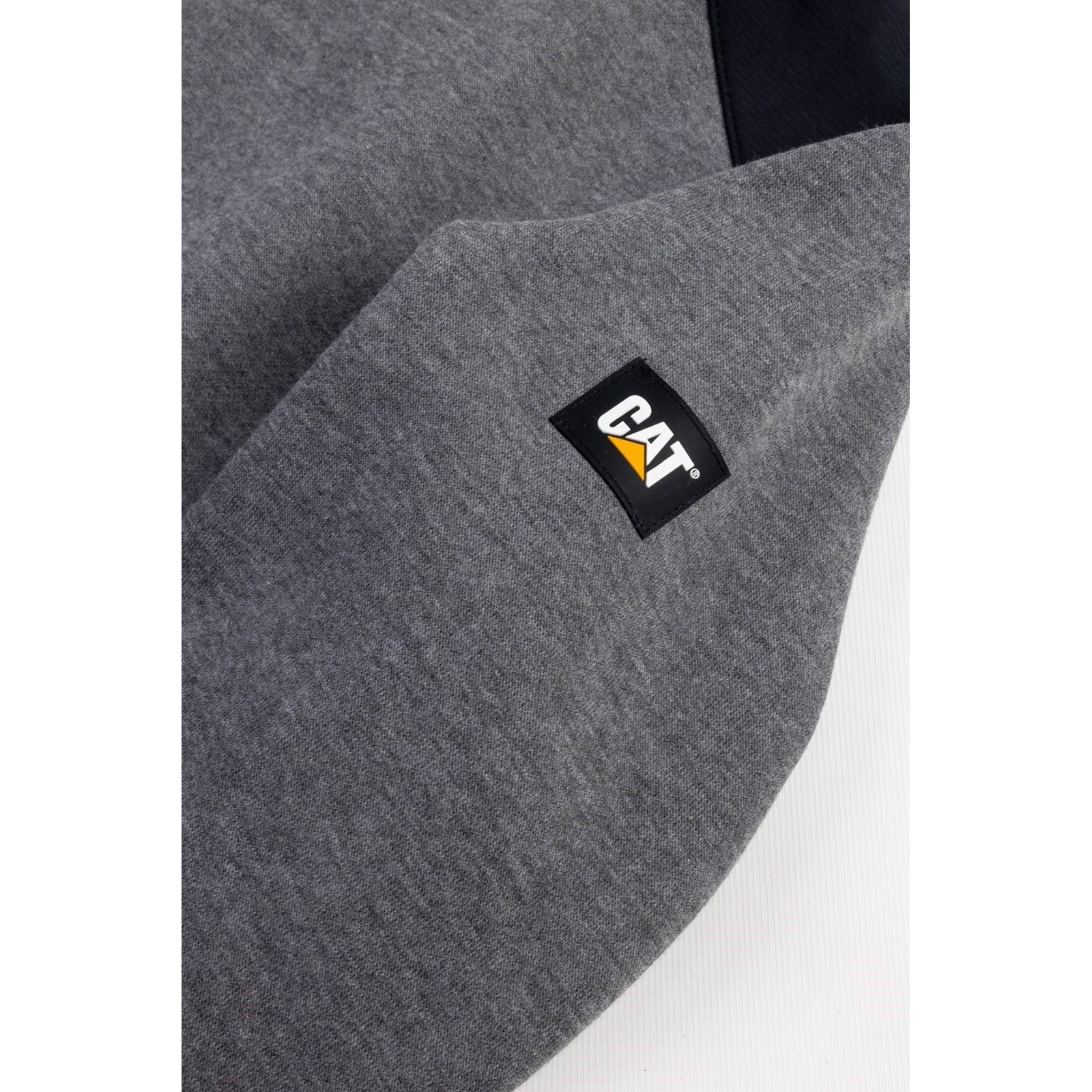 Caterpillar Essentials Sweat À Capuche Gris En Polyester Pour Homme