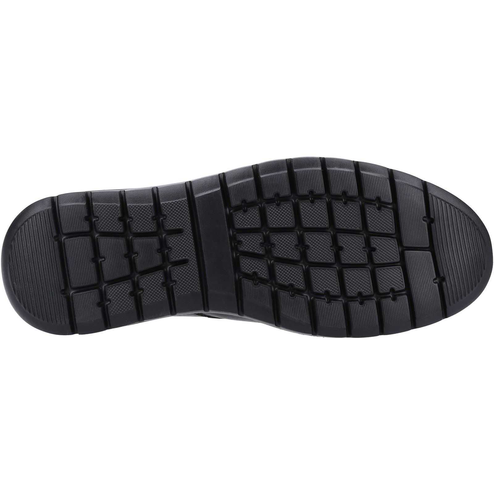 Hush Puppies Trent Chaussures Pour Hommes En Cuir Noir À Enfiler