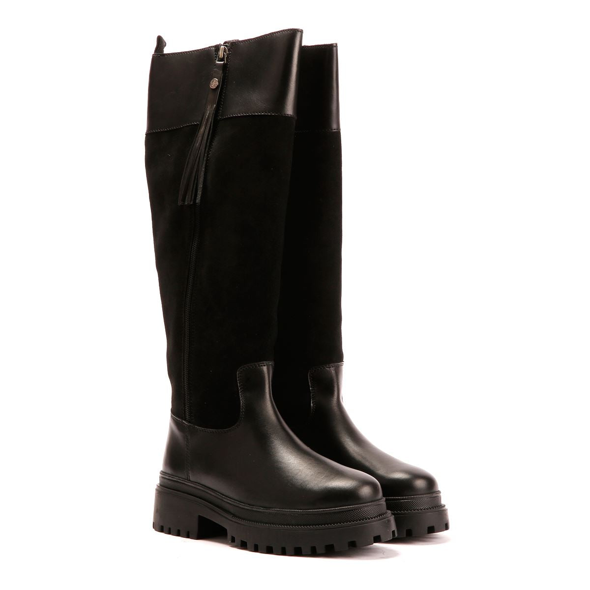 Osprey London The Bramble Tall Bottes Noires En Cuir Pour Femmes