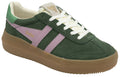 Gola Athena Baskets Vertes Pour Femmes Suede