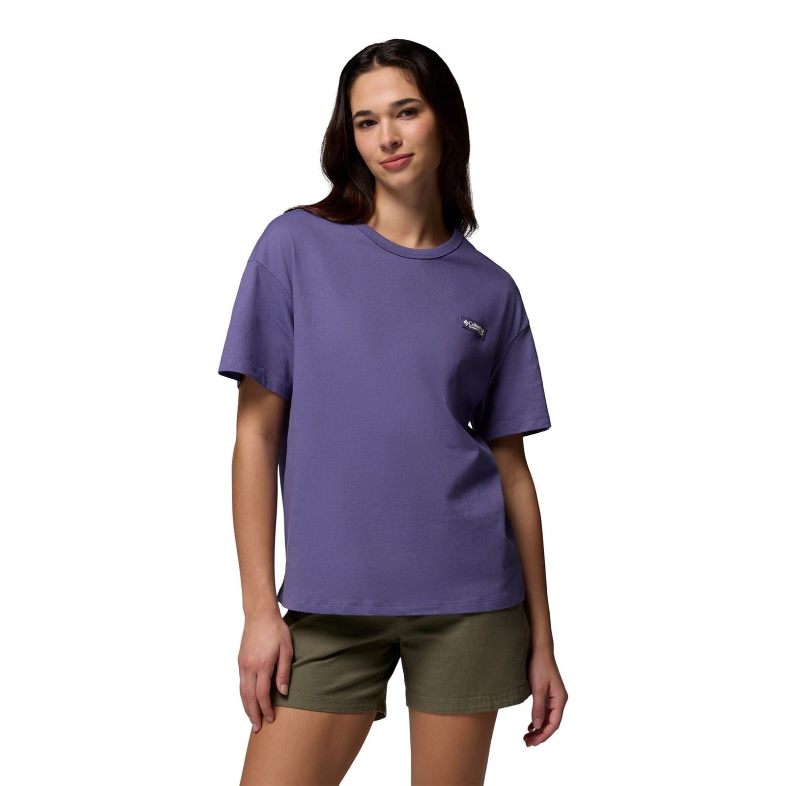 Columbia CSC Heavyweight Graphic Tee T-Shirt En Coton Pour Femmes Violet