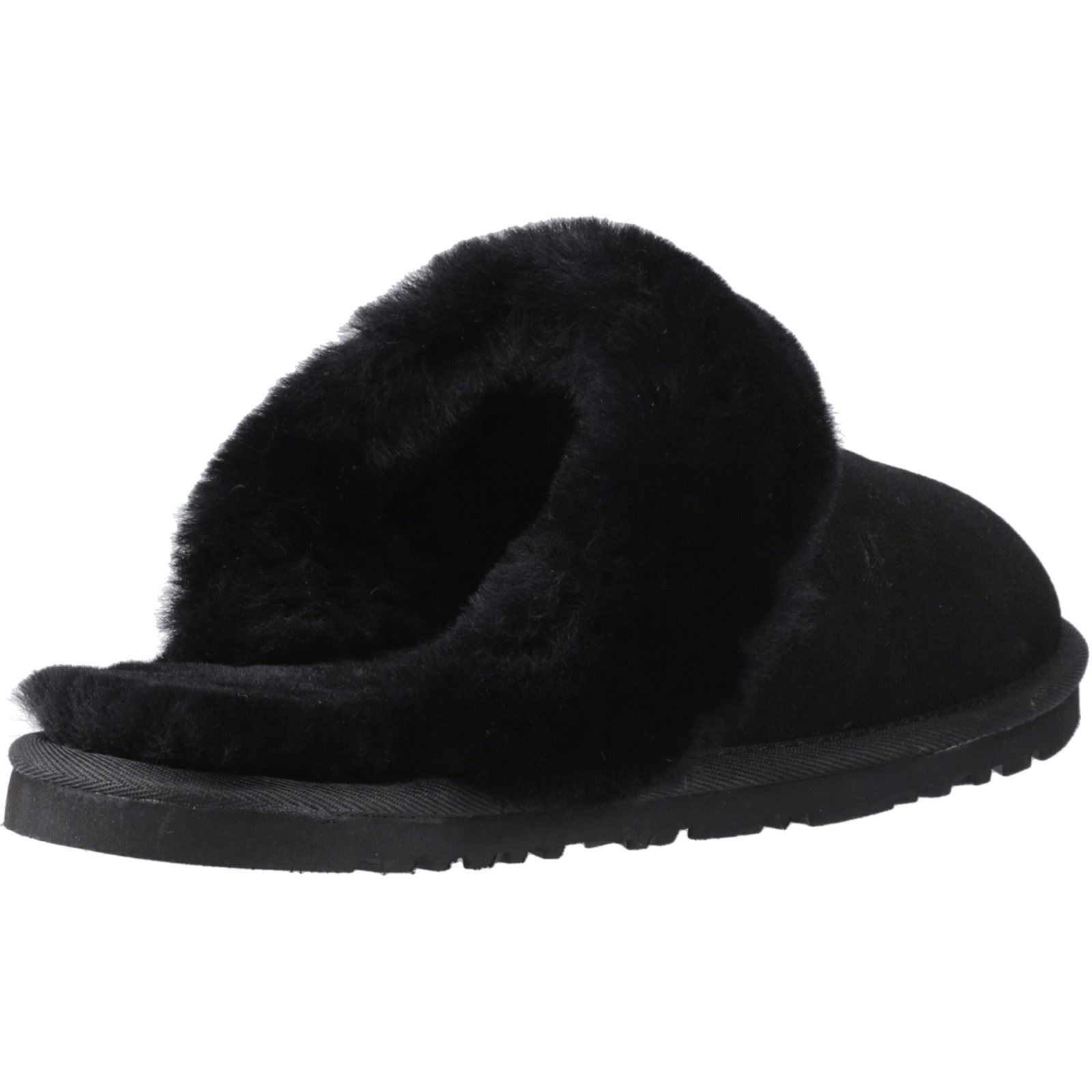 Hush Puppies Samantha Chaussons Noirs Pour Femmes En Suède