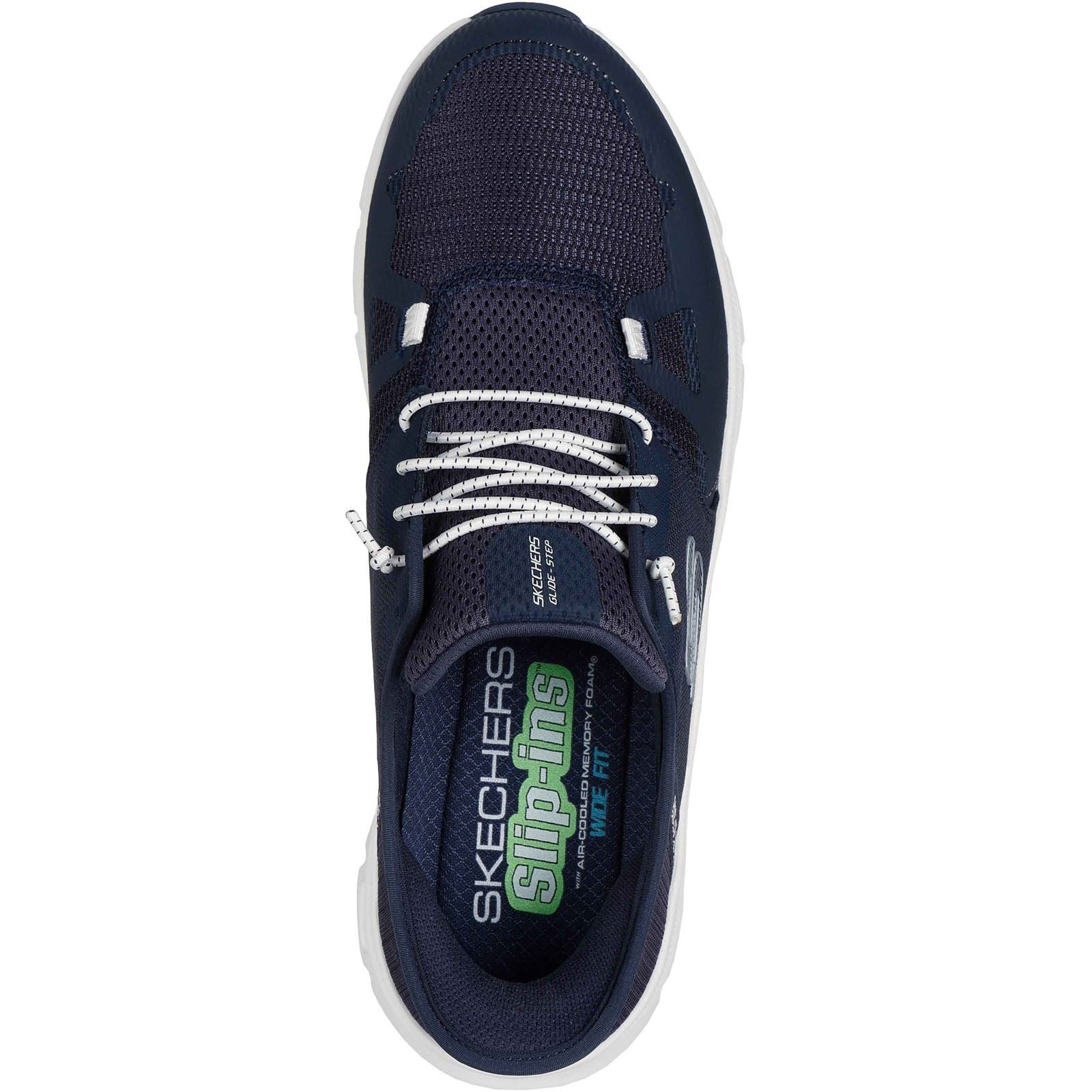 Skechers Glide-Step Pro Baskets En Polyester Pour Hommes Bleu Marine