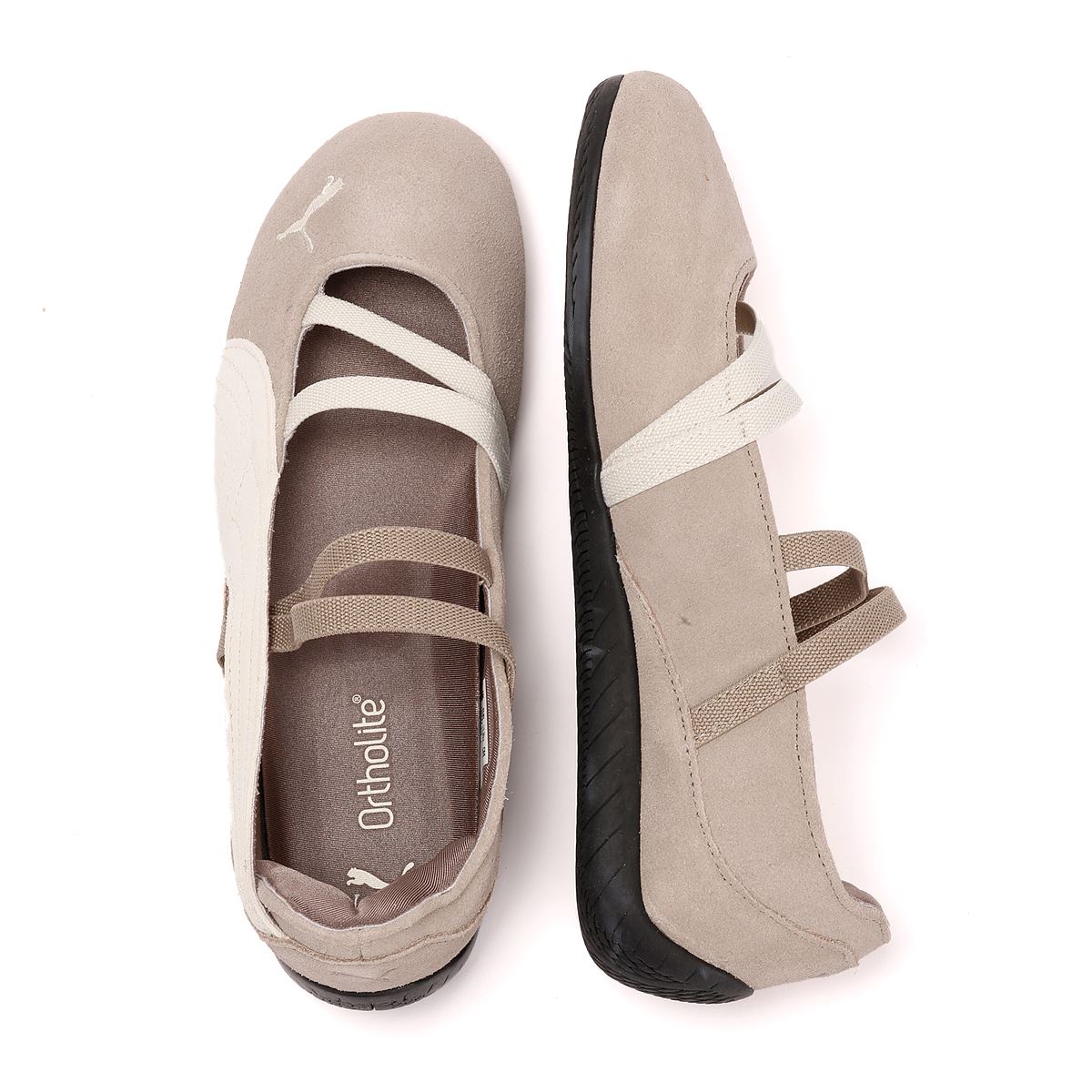 Puma Speedcat Ballet SD Chaussures Grises Pour Femmes En Suède