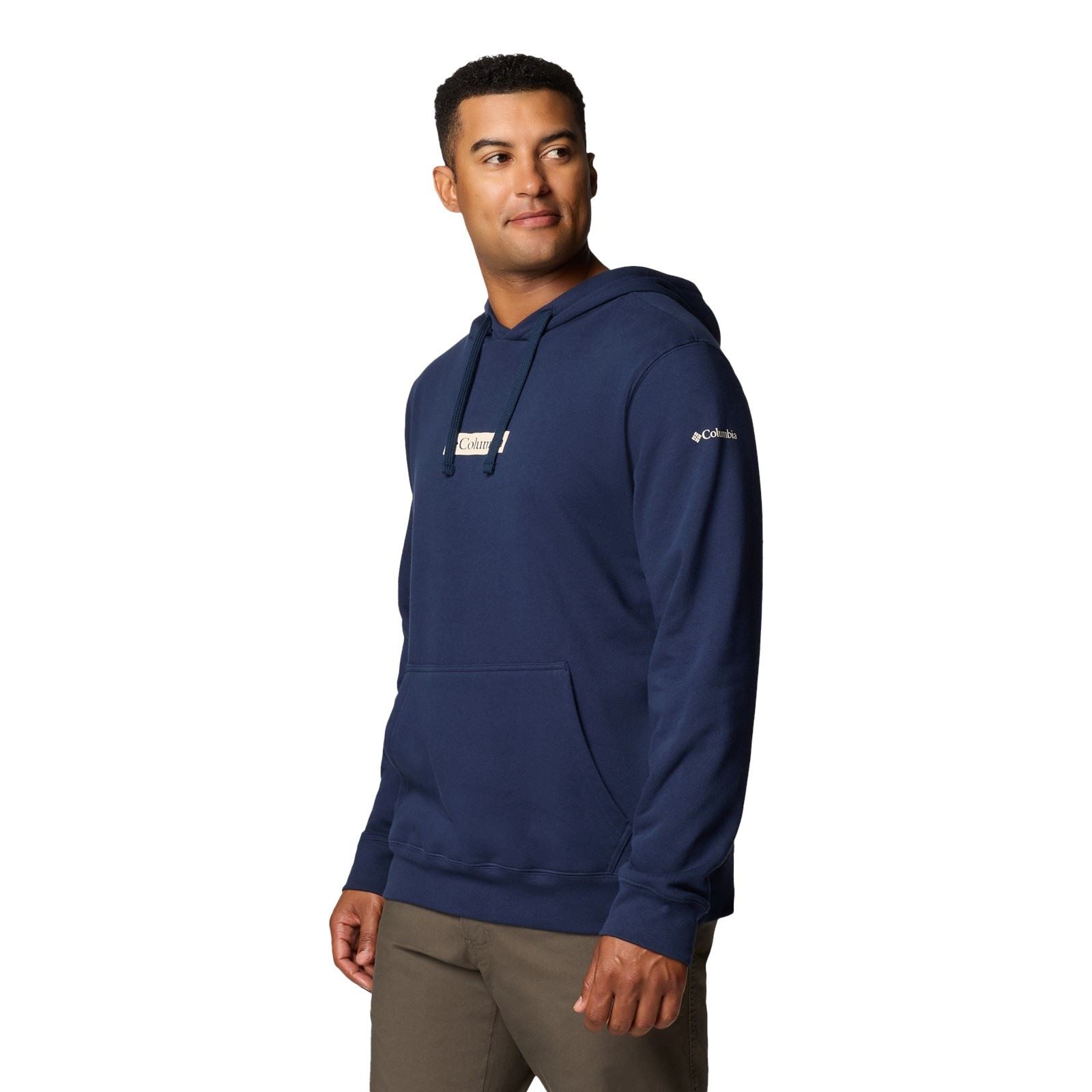 Columbia Columbia Trek Sweat À Capuche Bleu En Coton Pour Homme Trek