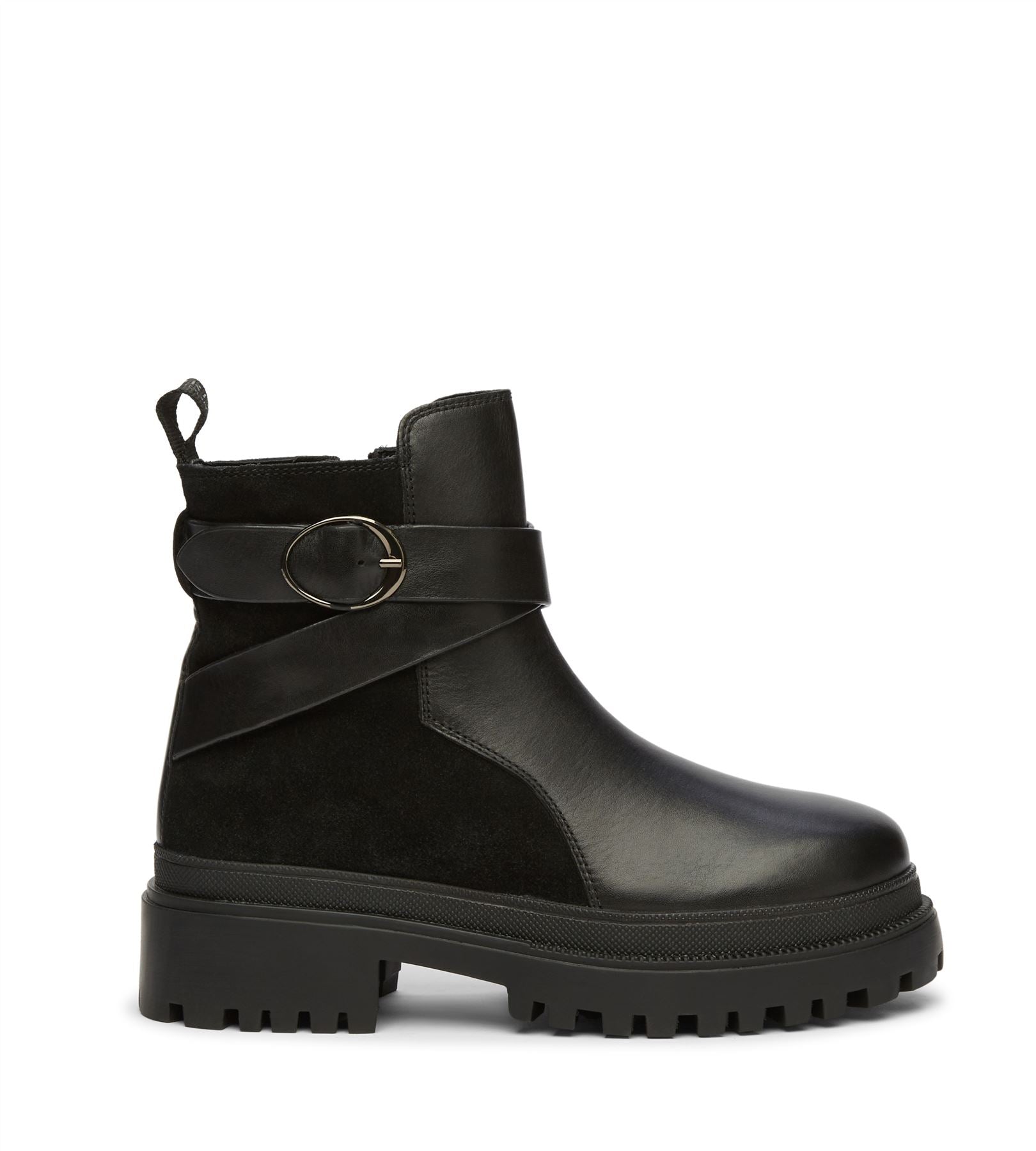 Osprey London The Boston Bottes Noires En Cuir Pour Femmes