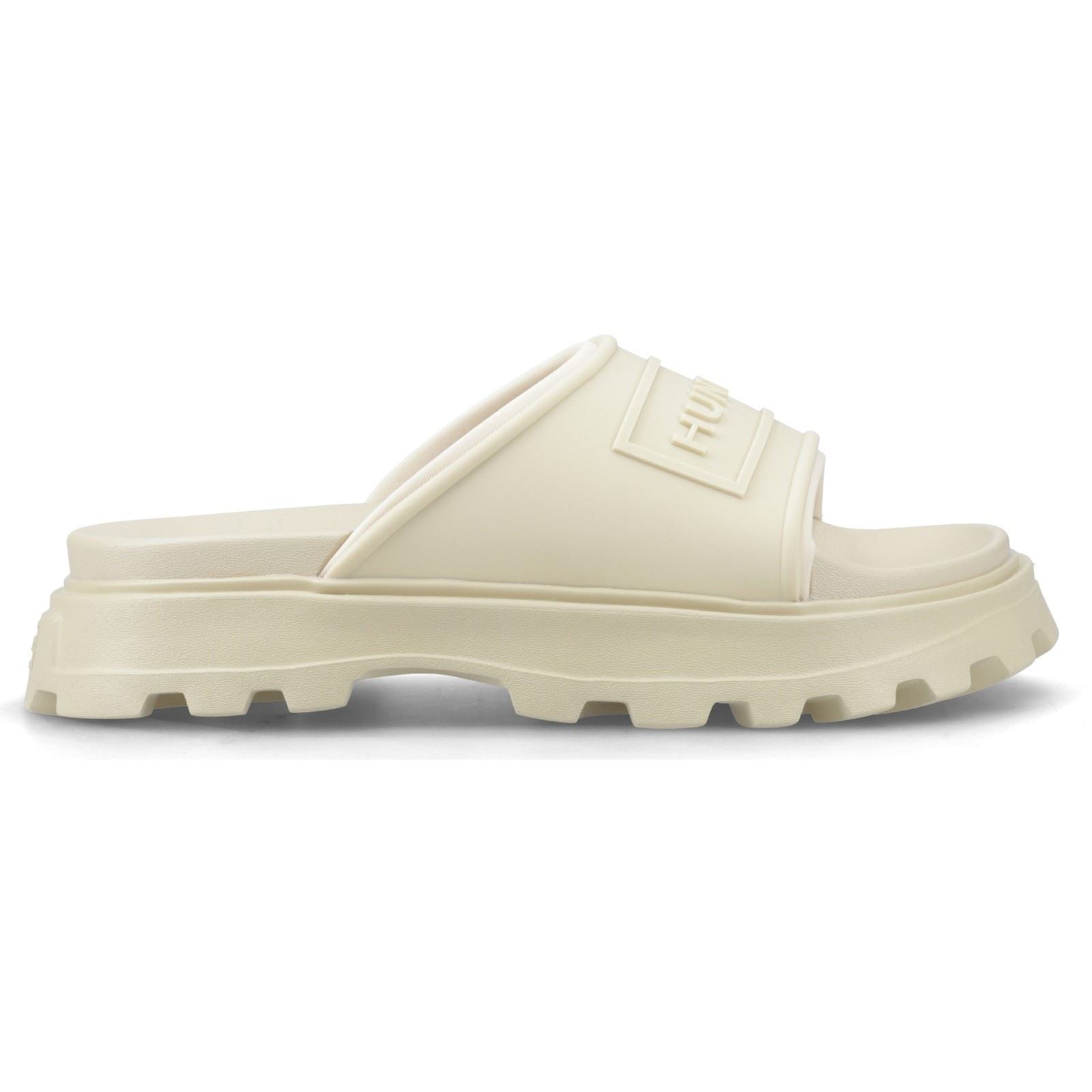 Hunter Moulded Stacked Slider Sandales En Gravier Pour Femmes En Synthétique